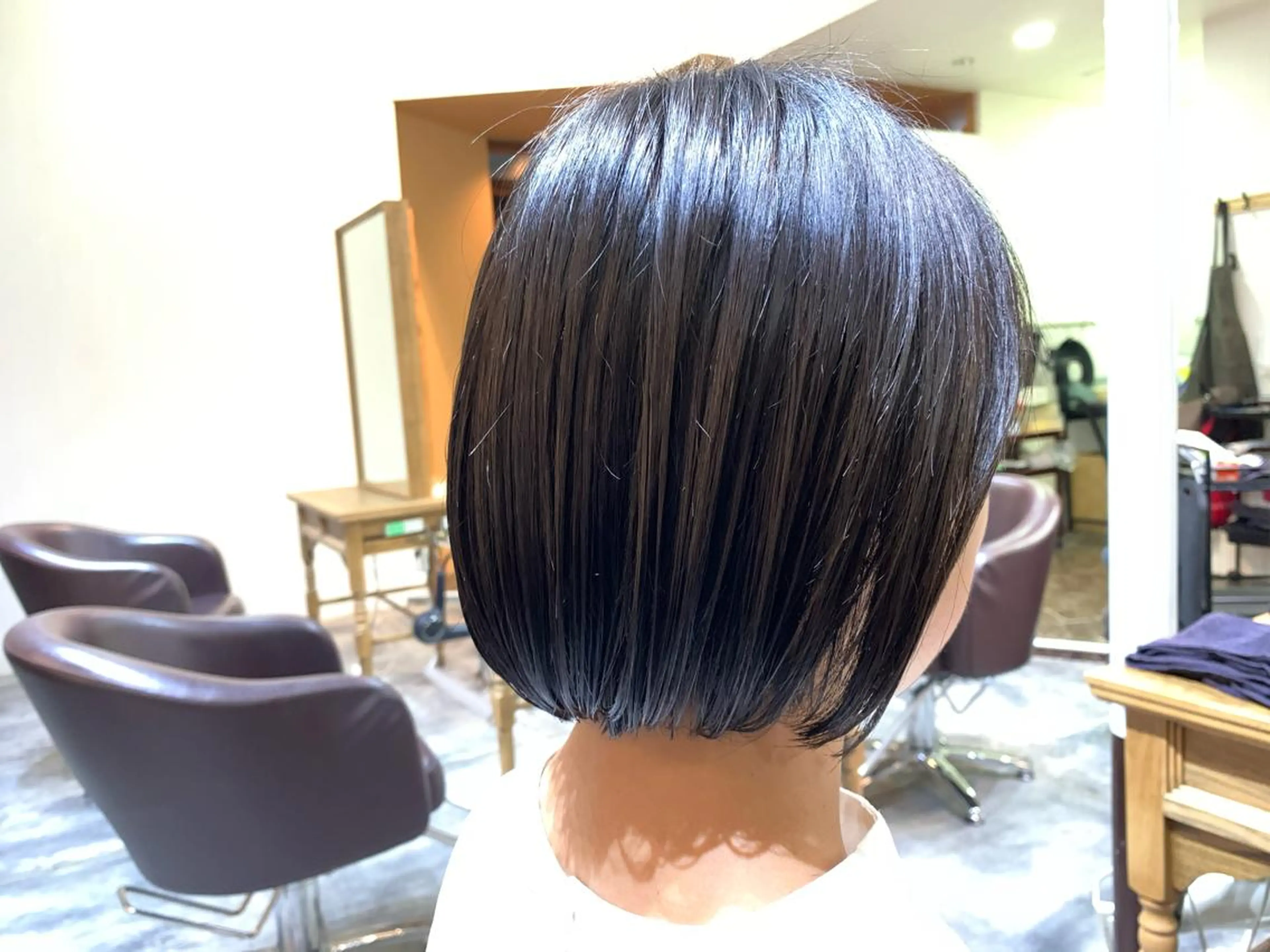 ショート ワンレンボブ ボブ RIGO hair所属・トクシ ーのヘアスタイル