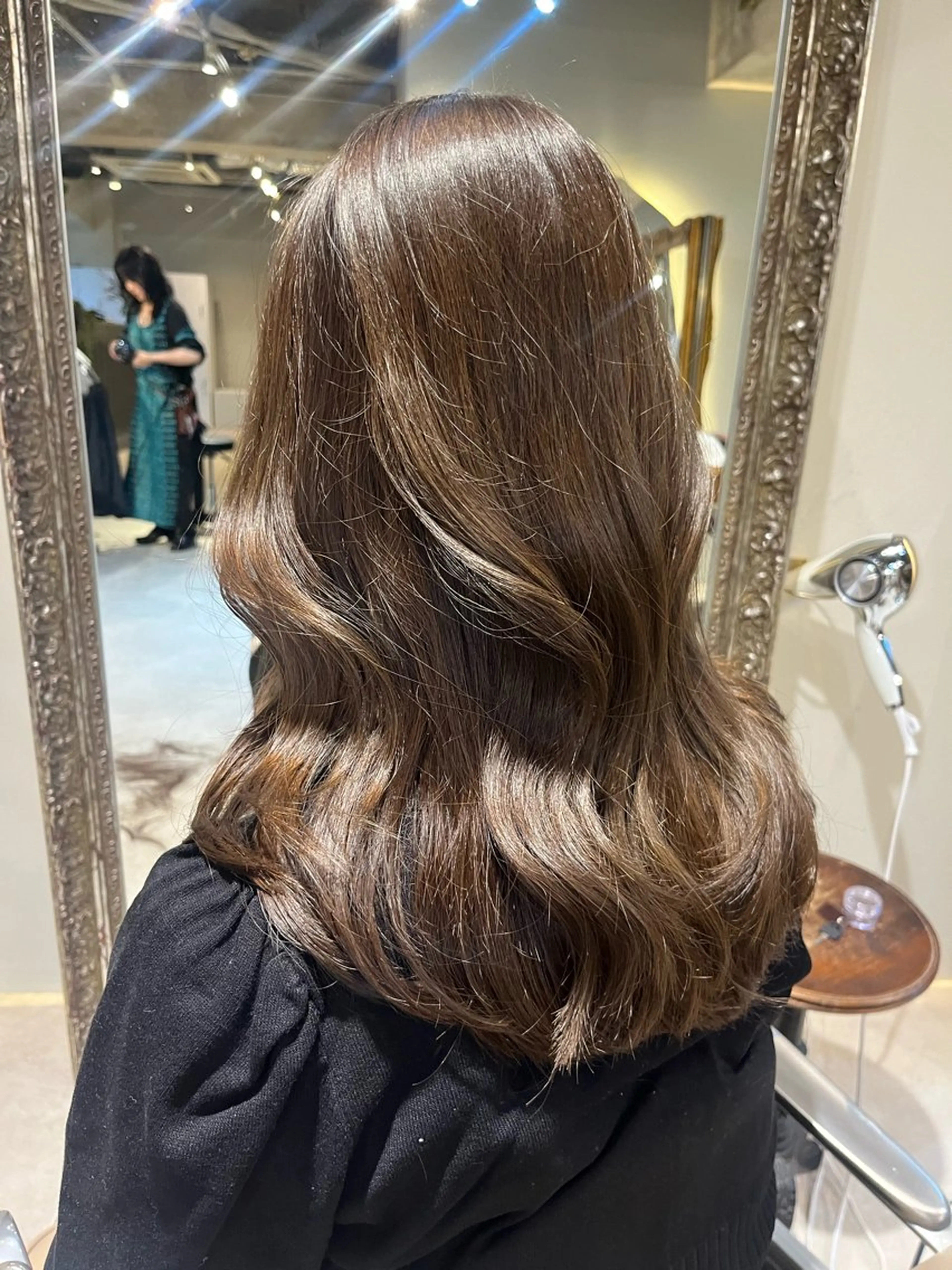 ミディアム カット ヘアカラー スタジオノル パーマ🌀あやなのヘアスタイル