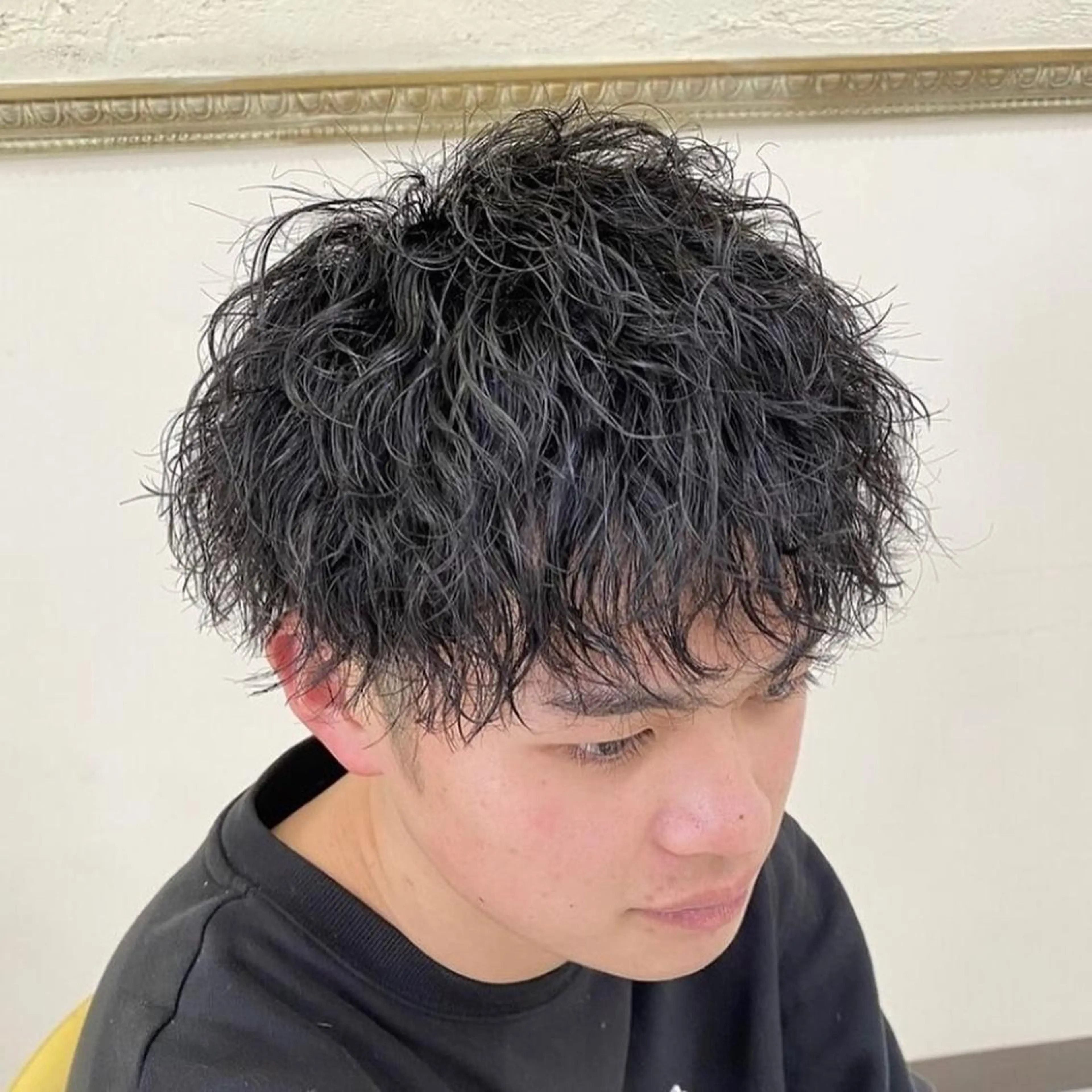 パーマ メンズ フェードカット メンズパーマ プードルパーマ メンズツイストパーマ ツイストスパイラルパーマ 年間2000名担当◎ パーマ職人/仲原佑樹のヘアスタイル