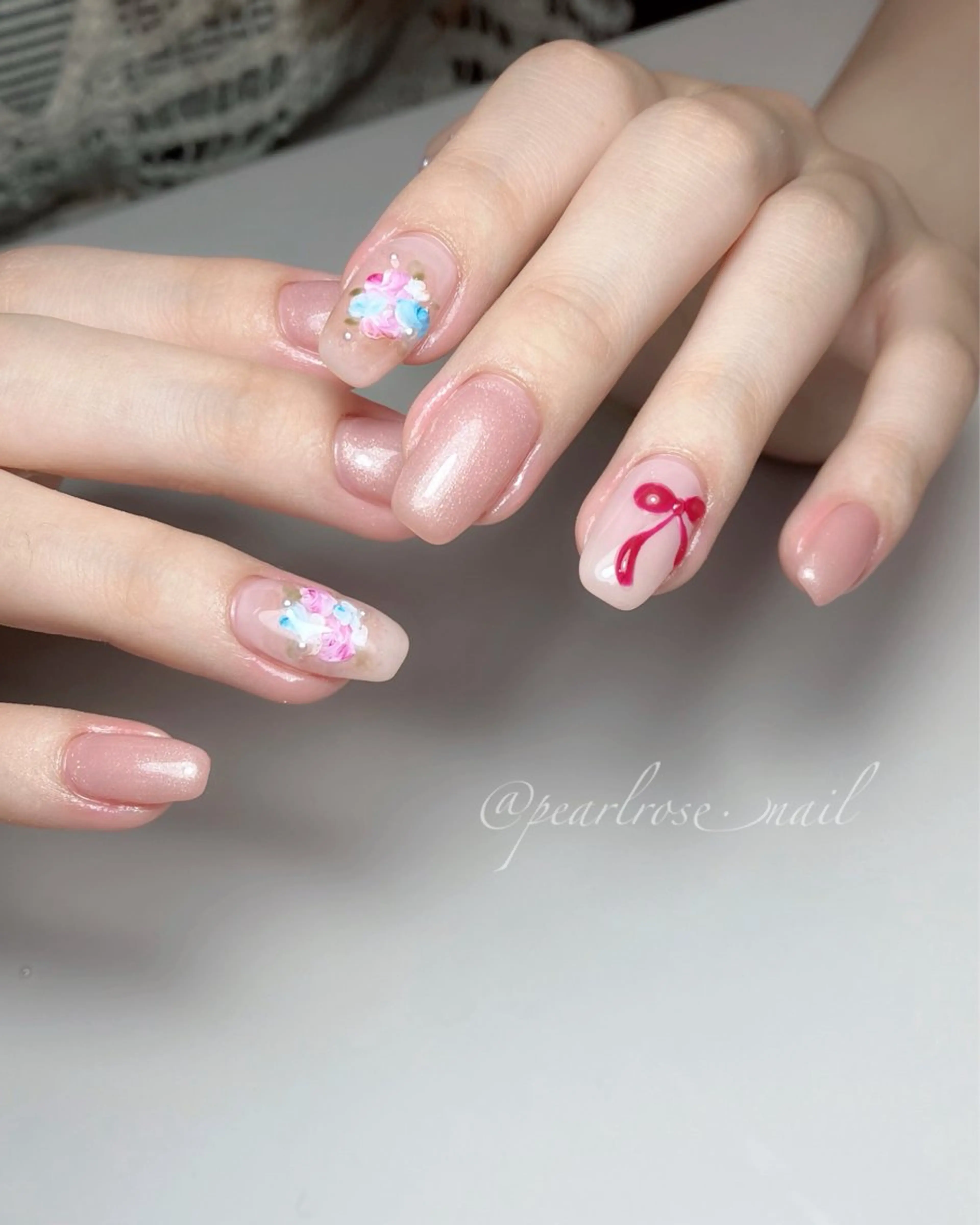 ネイル リボン ハンドネイル Pearl Rose所属・PEARL ROSE パールローズのその他イメージ