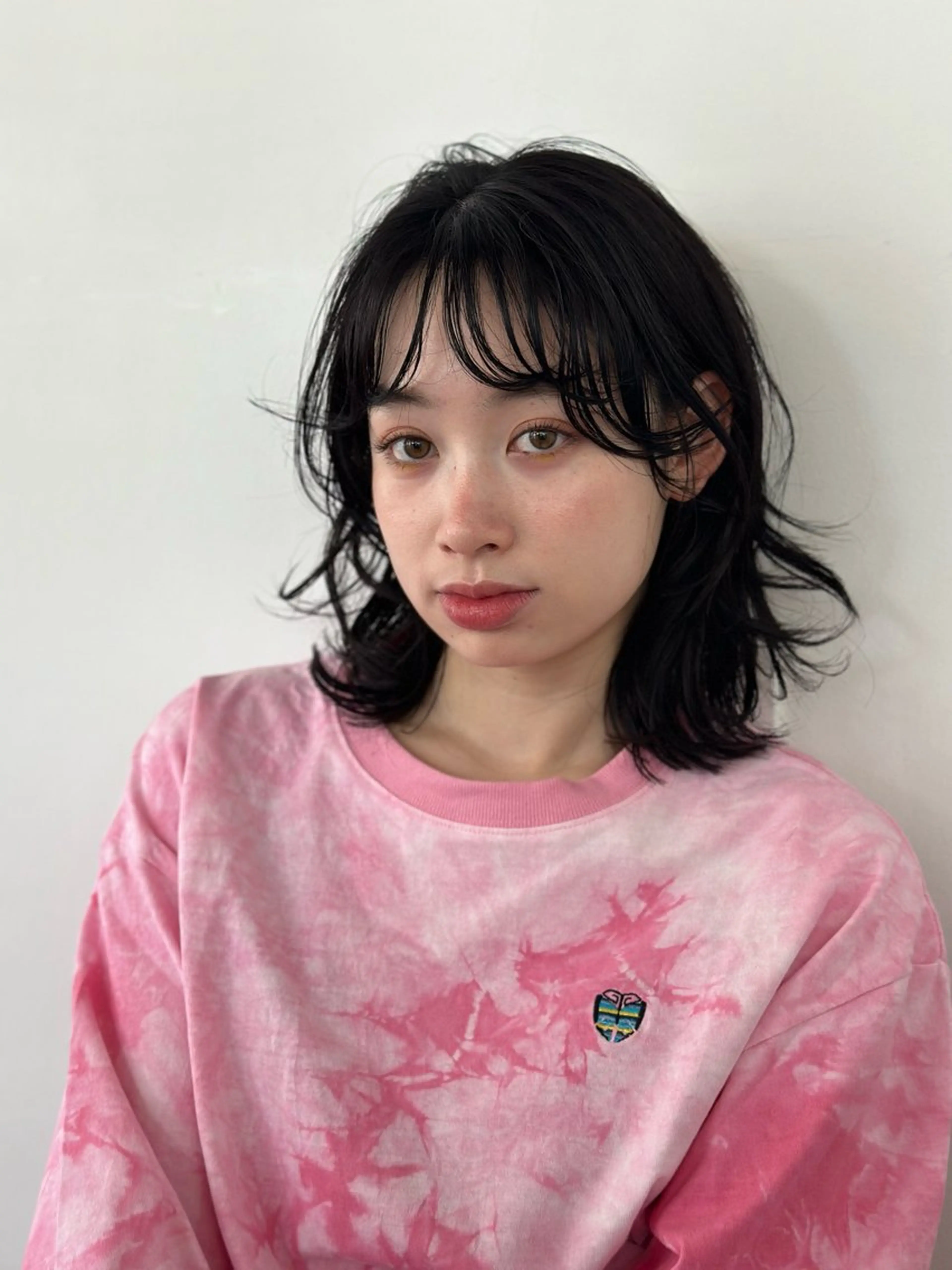 ミディアム パーマ ミディアムパーマ カット パーマ さとう あやかのヘアスタイル