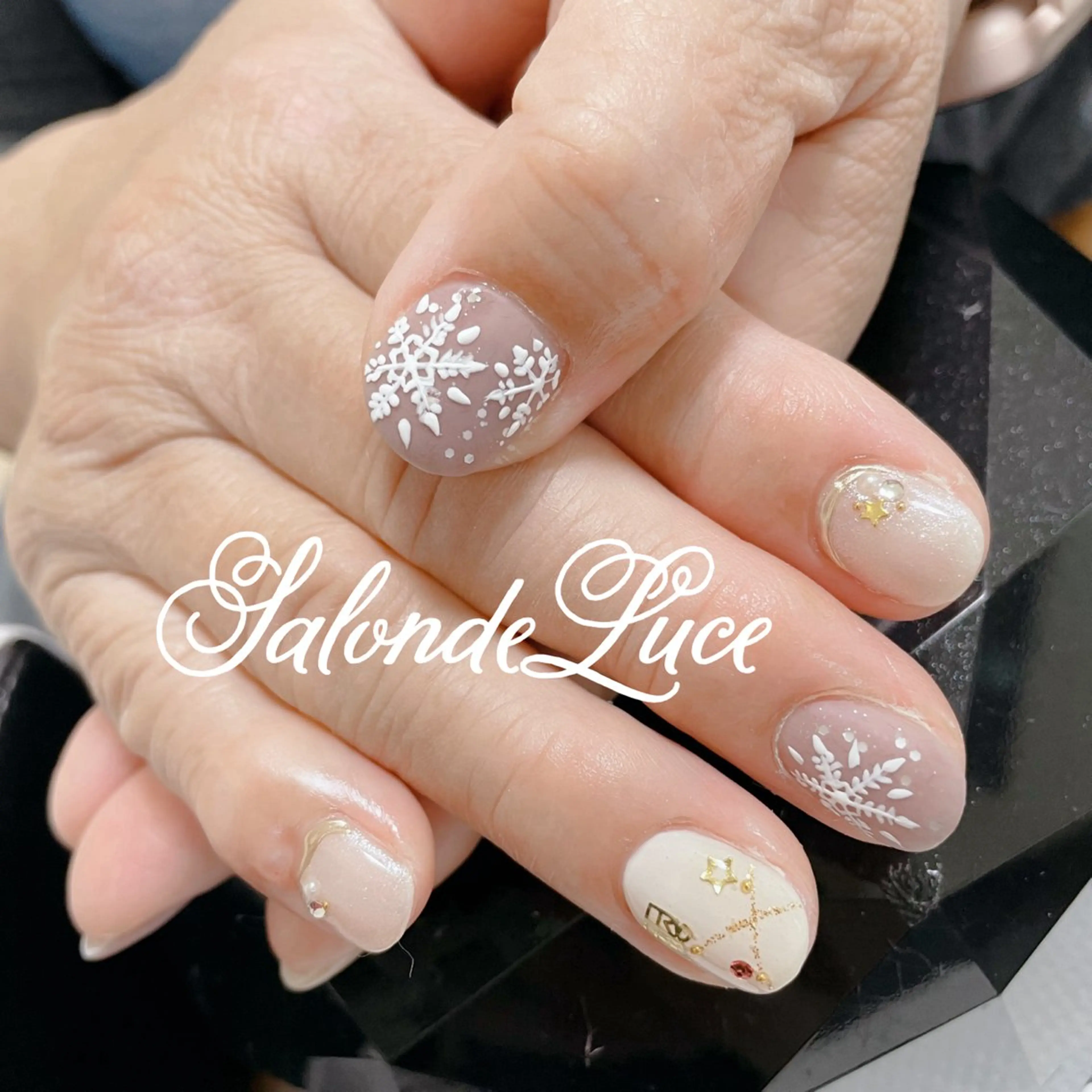 ネイル 冬ネイル クリスマス Salon de Luceのネイルデザイン