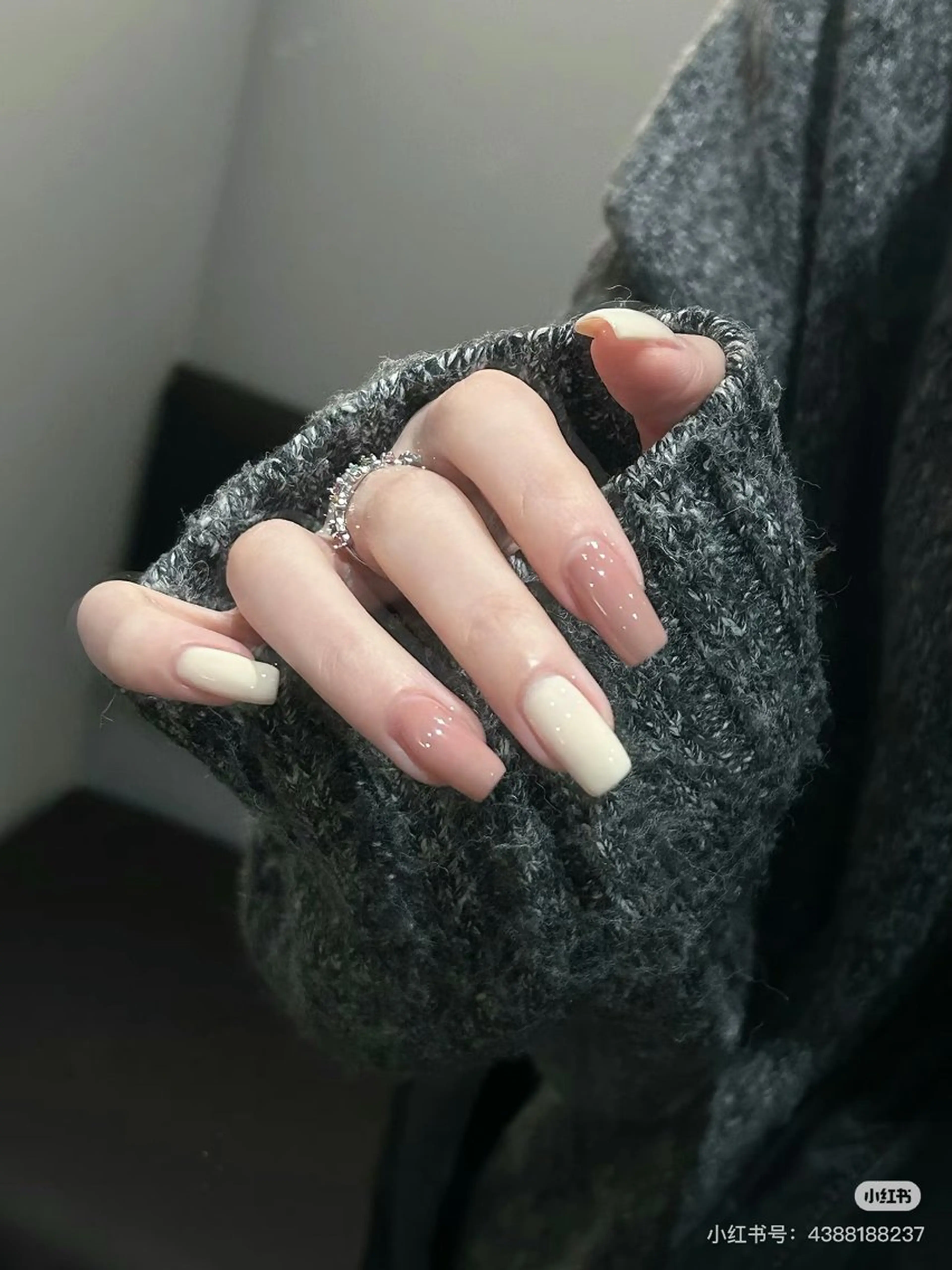 ハンドワンカラー/ラメグラデーション/マグネットフラッシュの写真