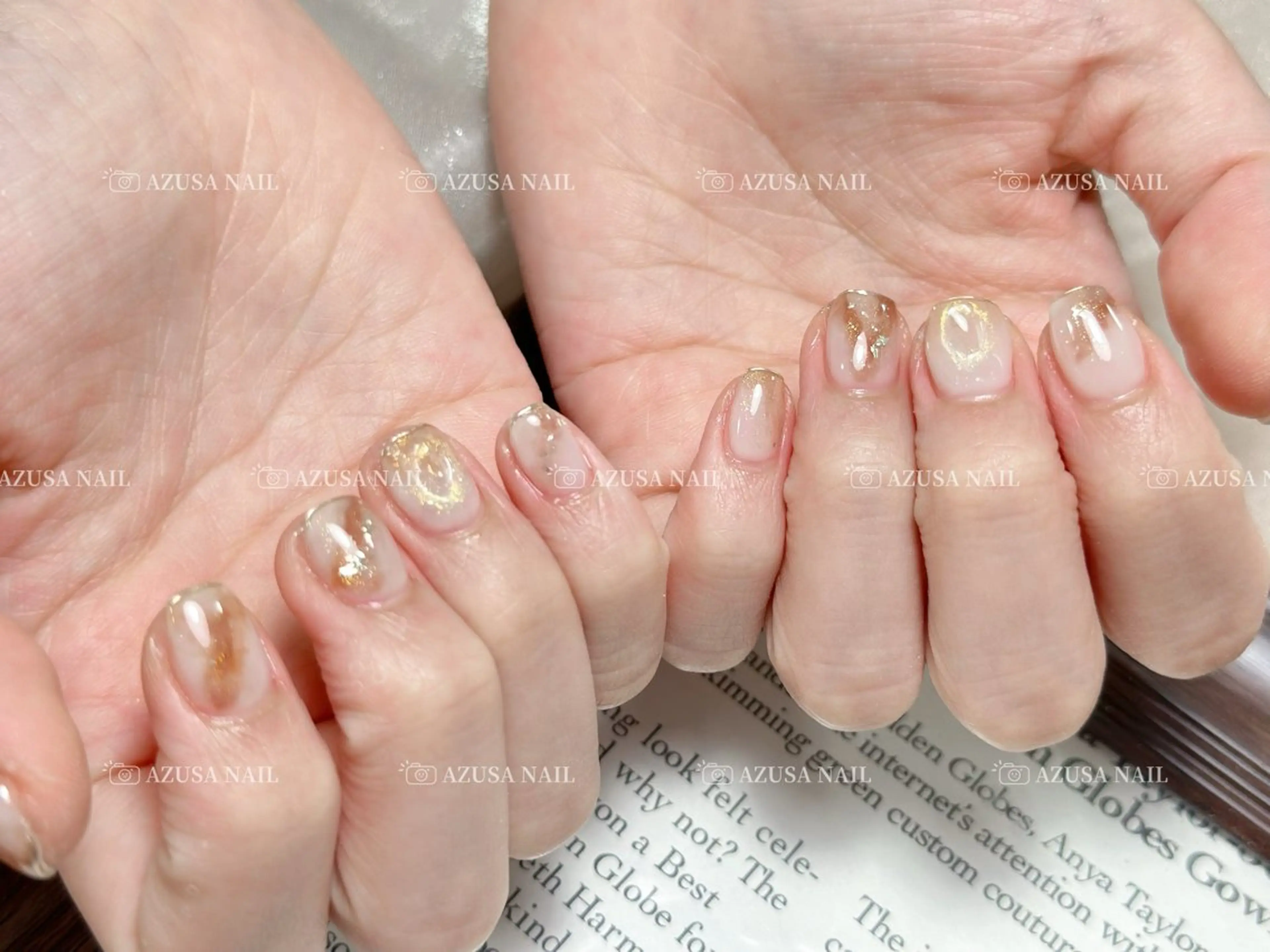 ネイル ブラウン 持ち込み ニュアンスネイル オフィスネイル ショートネイル ハンドネイル 🧸自宅ネイル あずさのネイルデザイン