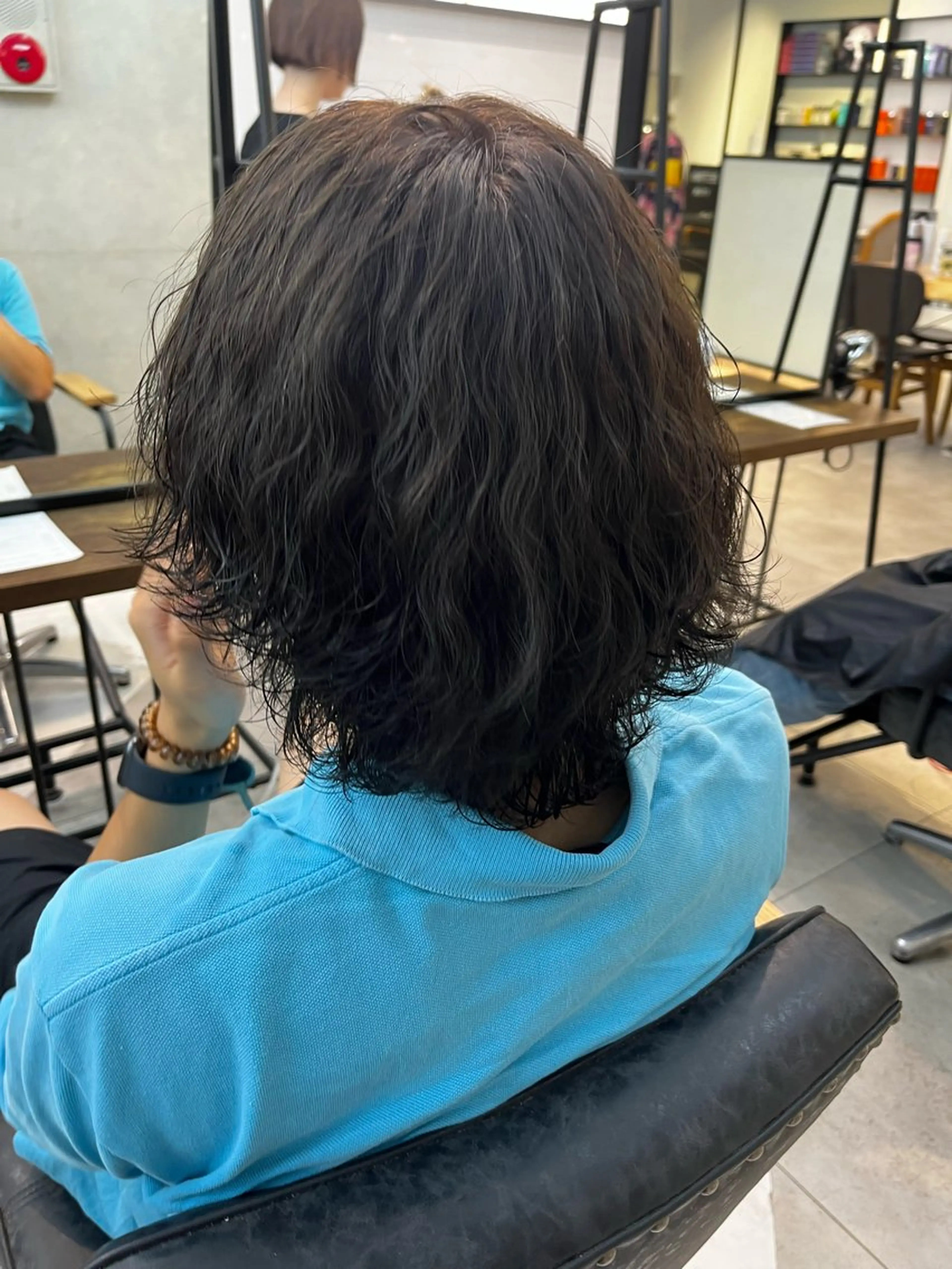 カラー メンズ ヘアカラー トリートメント メンズパーマ/ メッシュ📍ﾕﾘのヘアスタイル