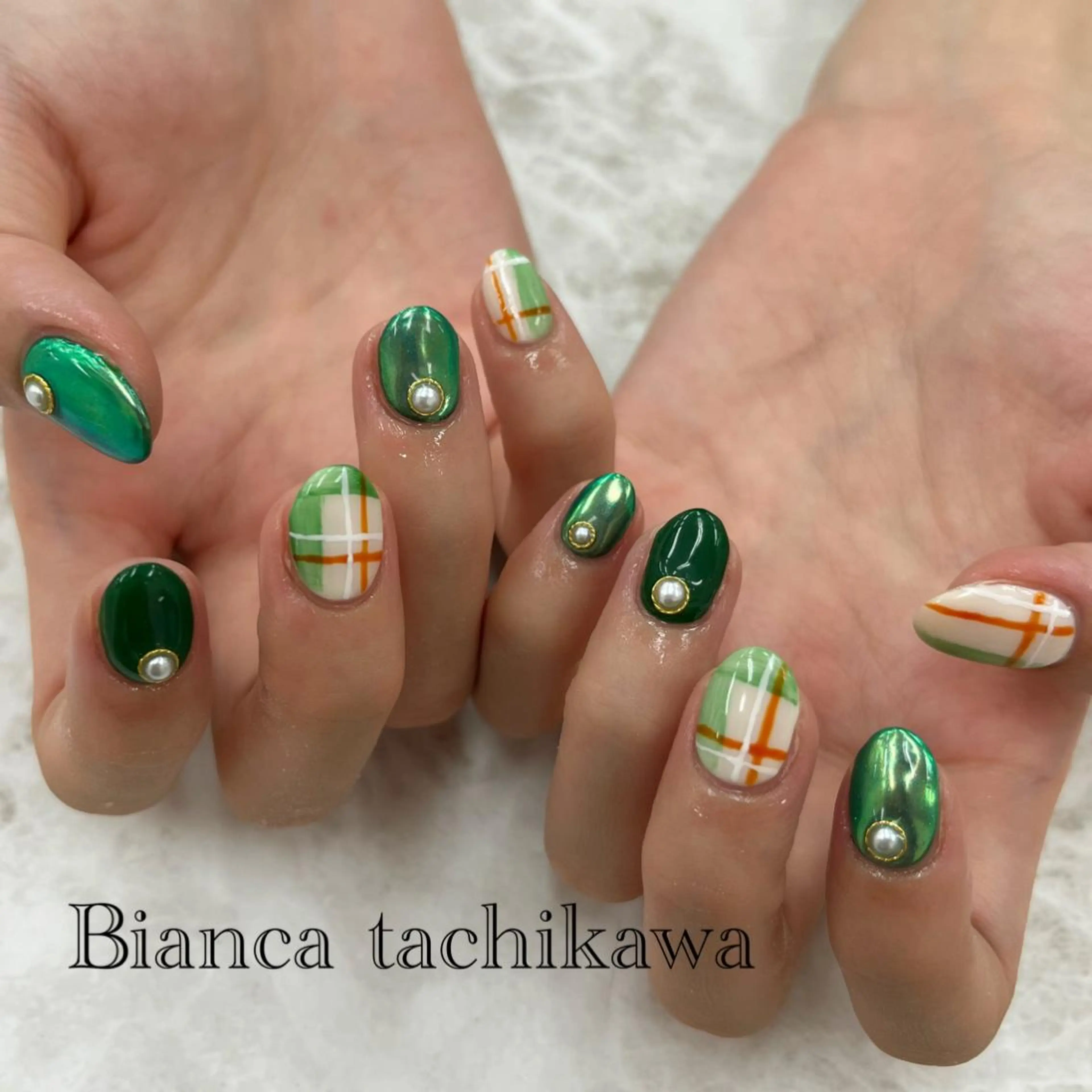 ネイル ハンドネイル Bianca☁国分寺 🤍店長/黒木愛美のネイルデザイン