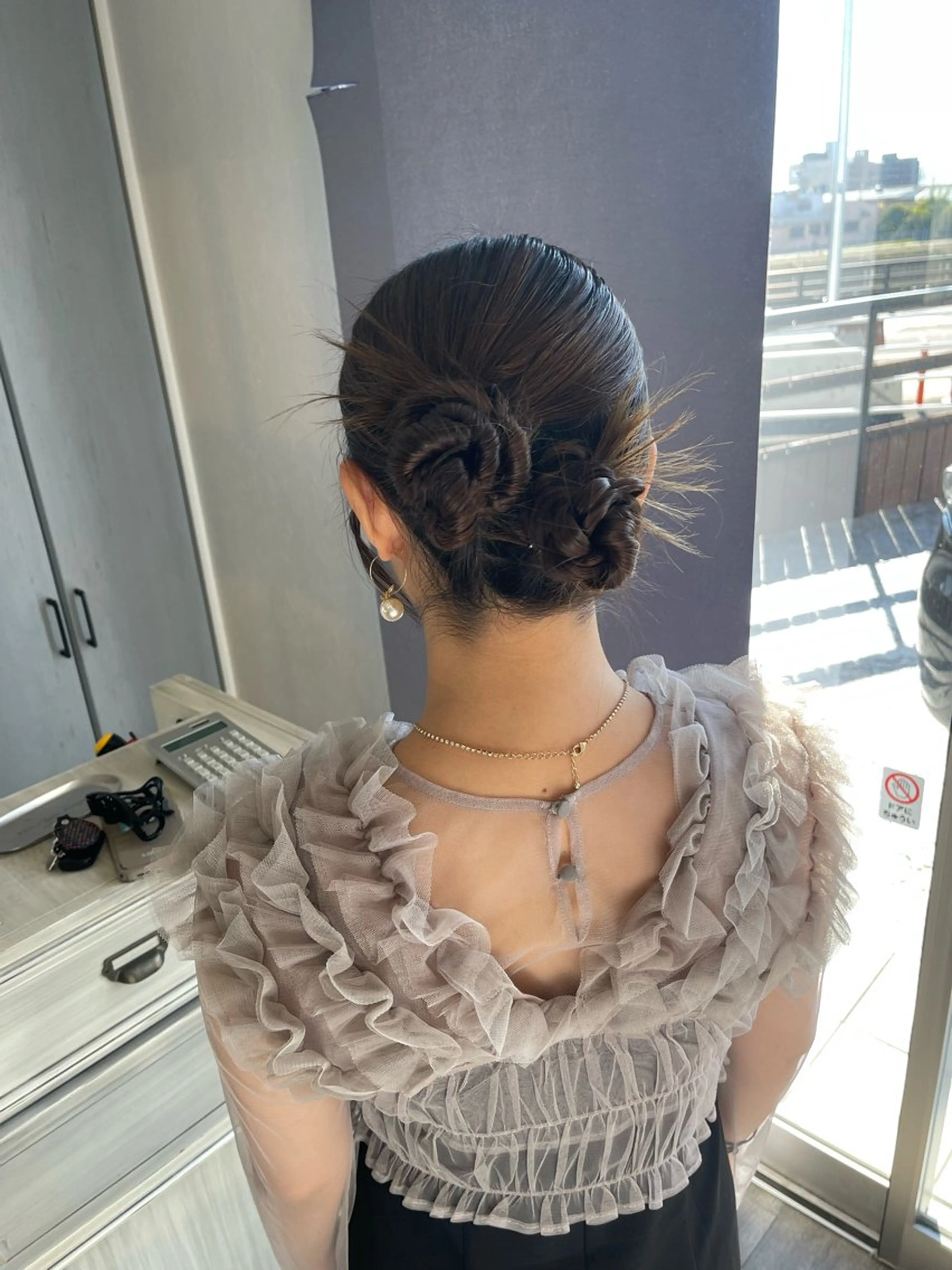 セミロング ヘアアレンジ ヘアセット Felice Erikaのヘアスタイル