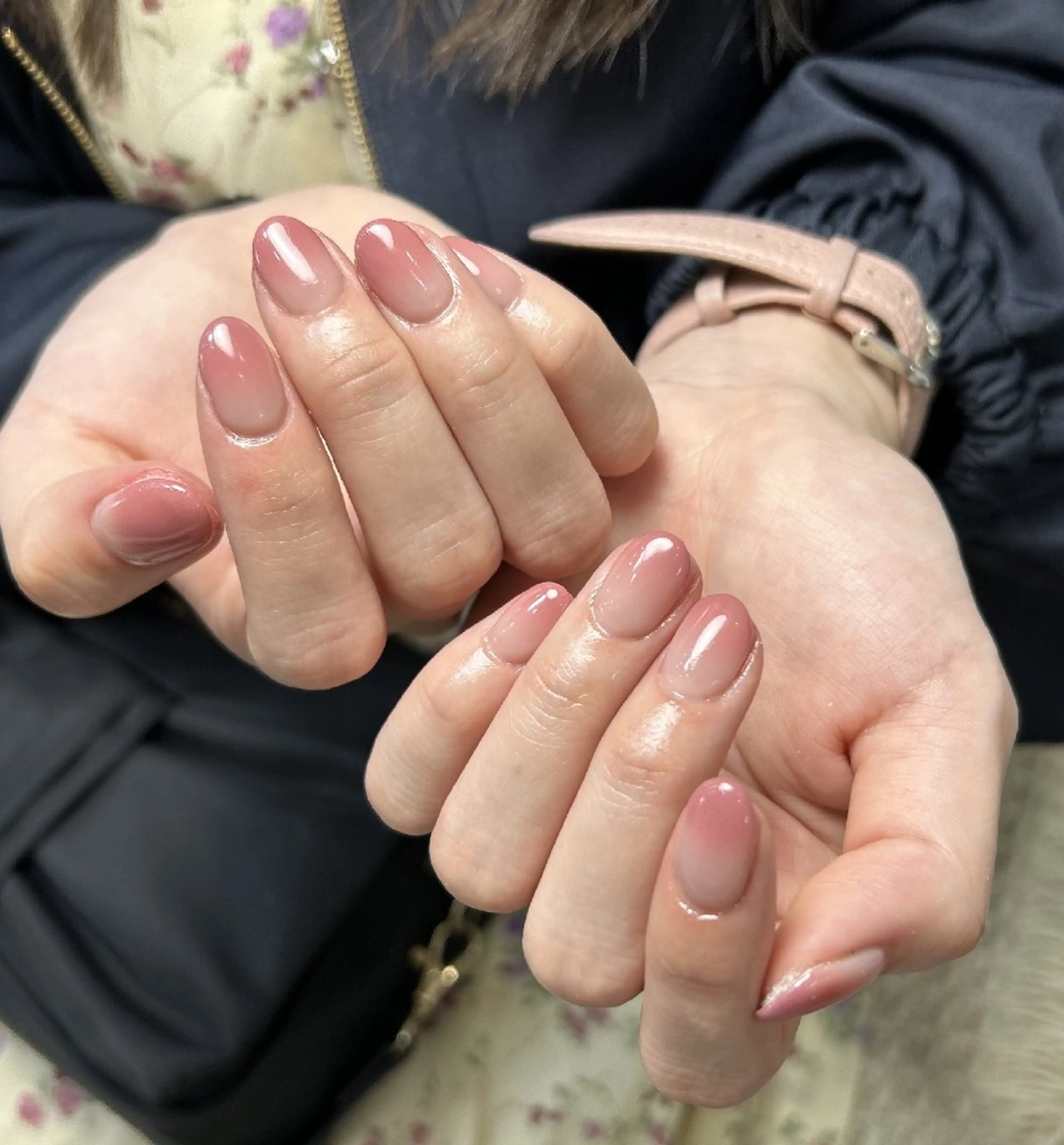 ネイル ピンク シンプルネイル ハンドネイル UM Nail Salonのネイルデザイン
