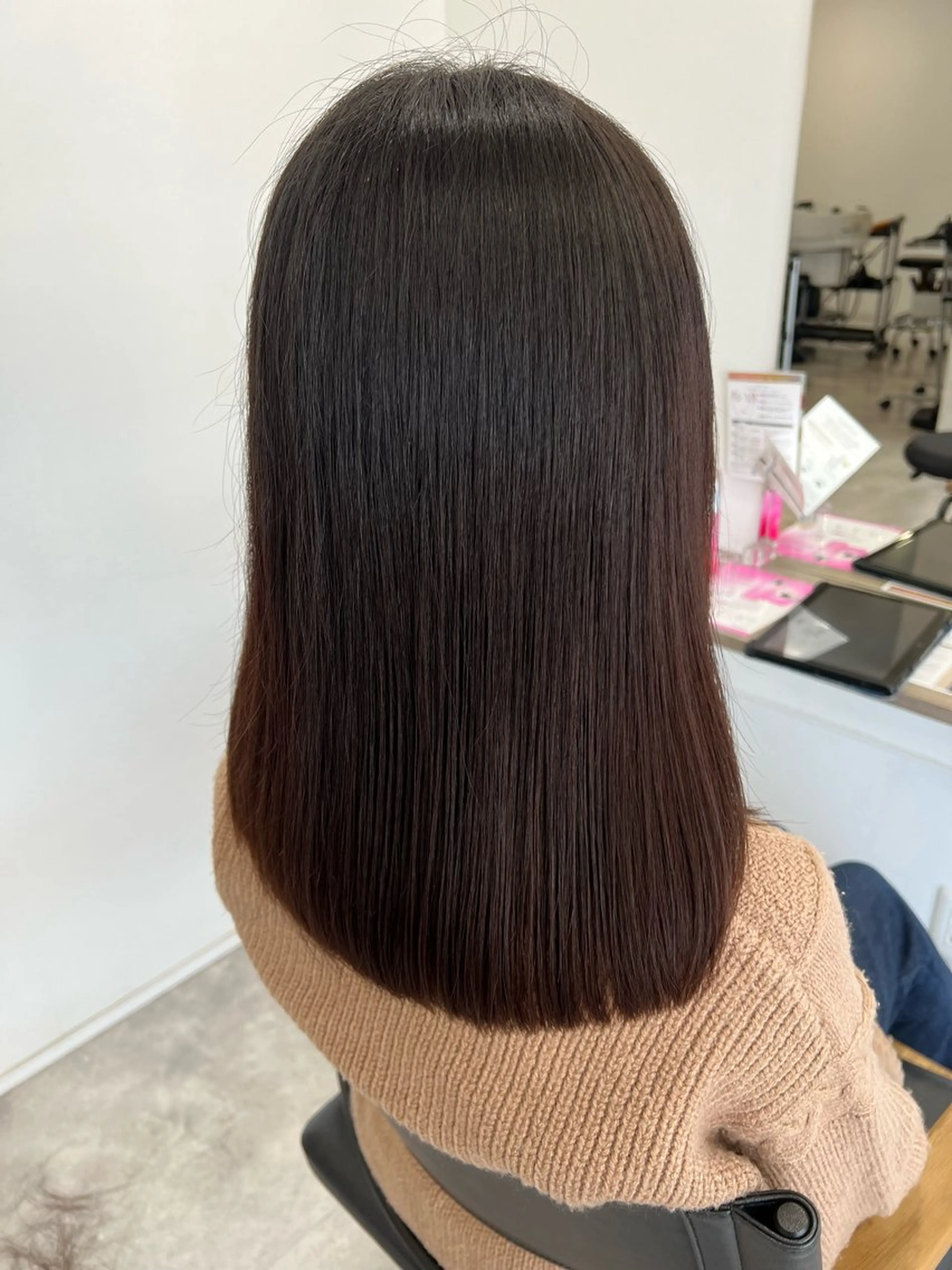 セミロング カット 🎀透明感カラー 🎀樺島希美🎀のヘアスタイル