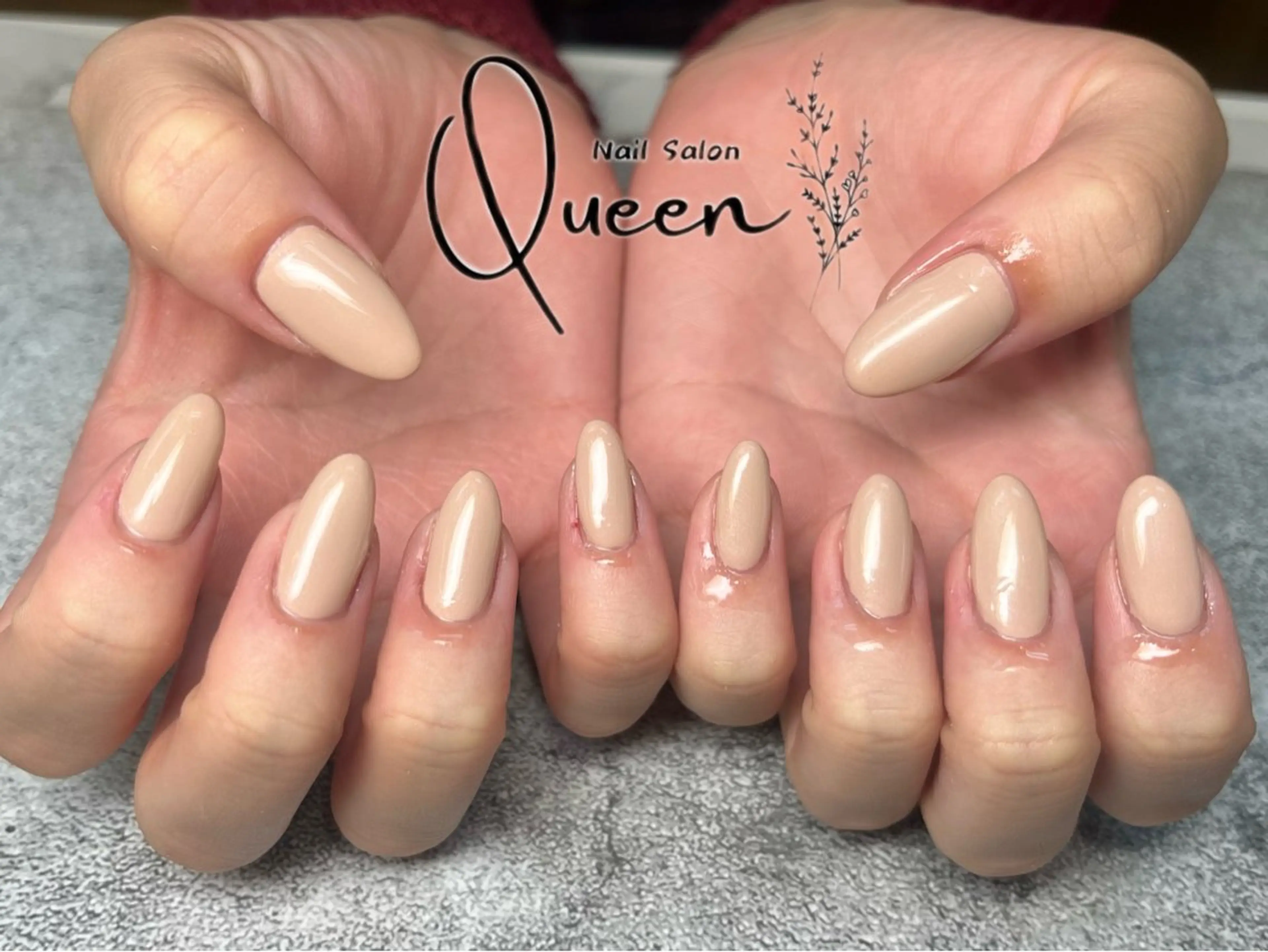 ネイル ハンドネイル Queen nail 北堀江 ASUKAのネイルデザイン