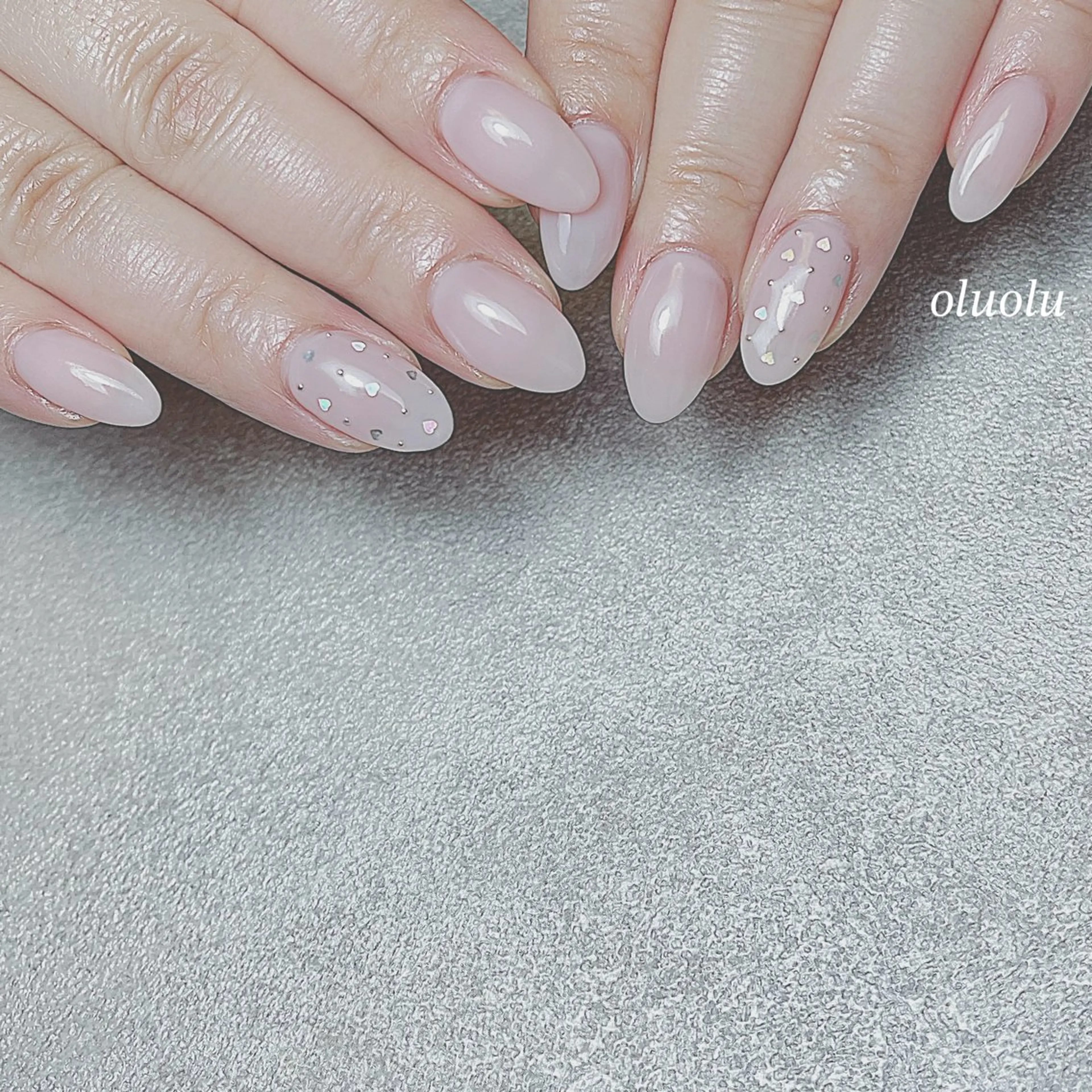 ネイル アートネイル ドット フットネイル ハート ハンドネイル 大村 紬華のネイルデザイン