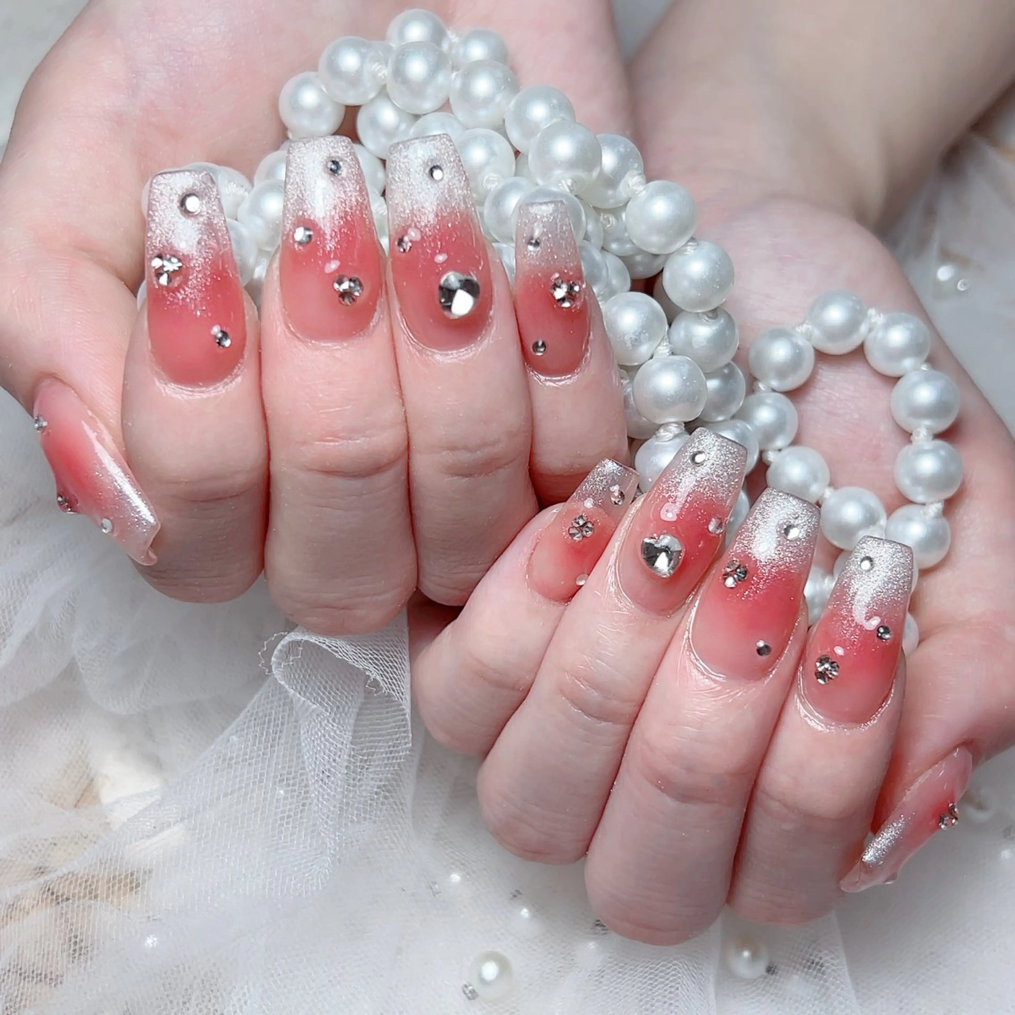 ネイル ハンドネイル M🌷nail 長さだし専門店のネイルデザイン