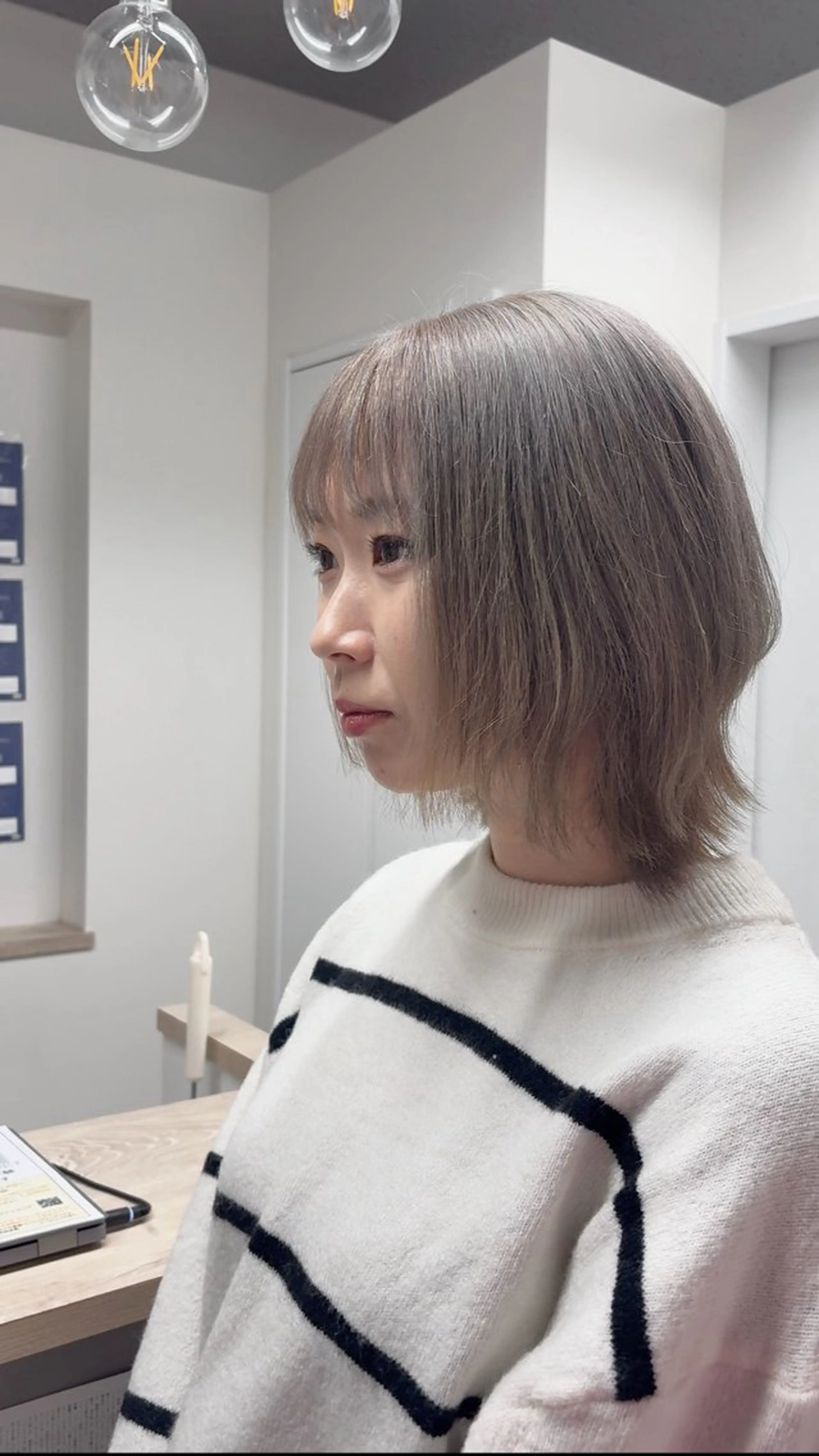 ショート neaf 六本木店所属・六本木🩷ハイライト 望月彩音のヘアスタイル