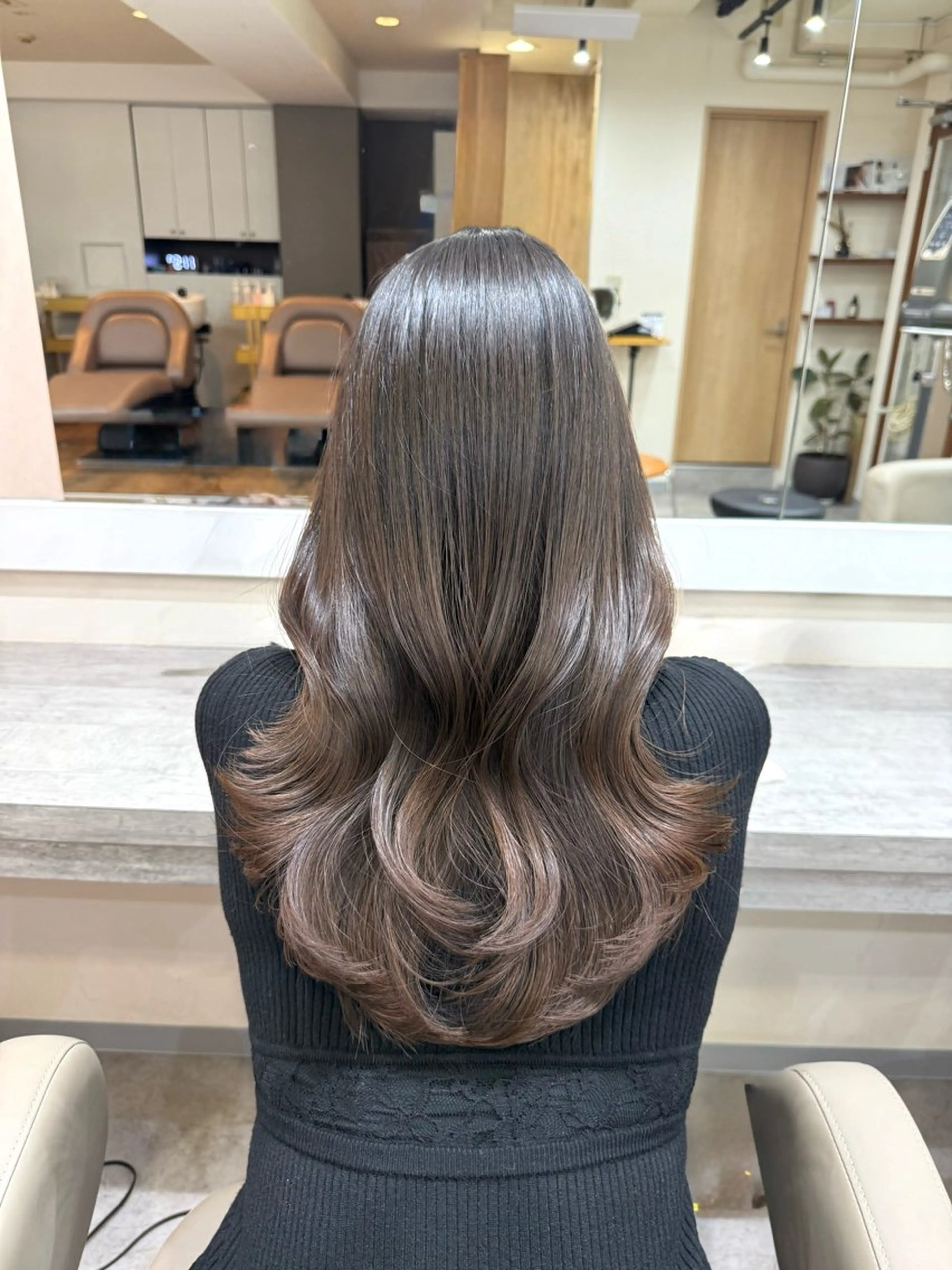 セミロング セミロングパーマ カット パーマ 韓国風パーマ/ 菅沼 成郷のヘアスタイル