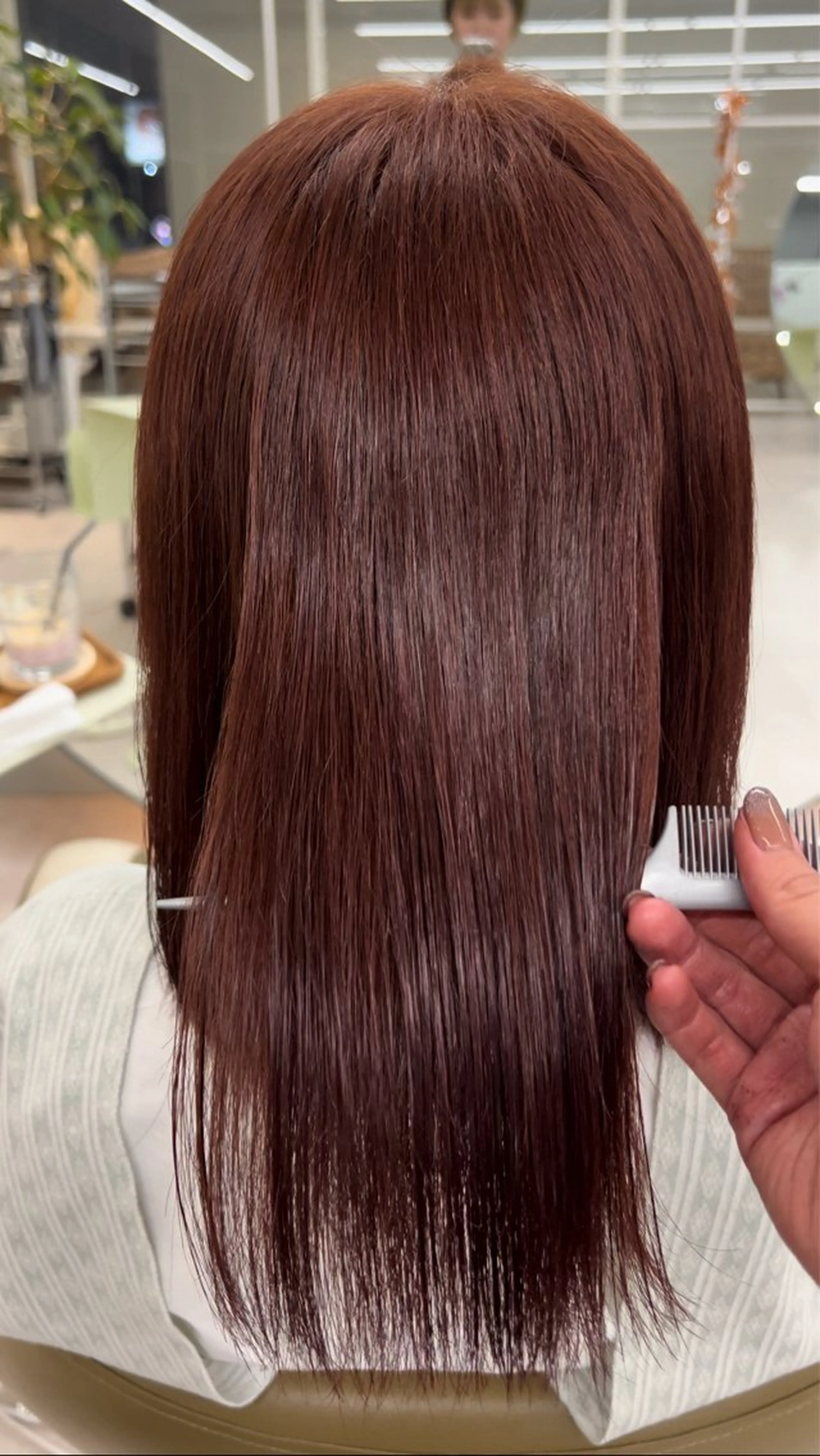 ミディアム カラー ブリーチ 透明感カラー ✨メンズカット✨ ブリーチカラー✨瞳歌のヘアスタイル