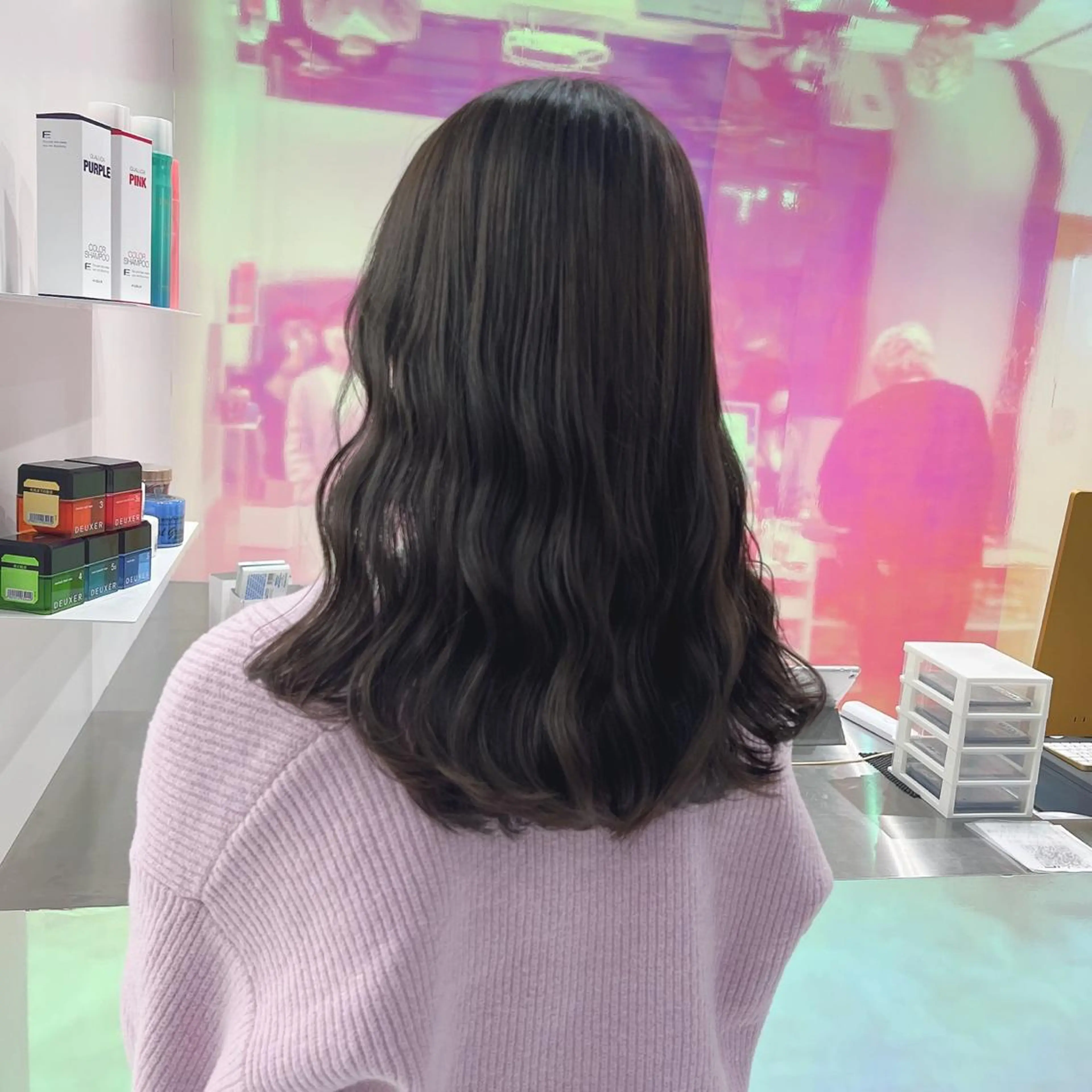 セミロング カラー お客様満足No.1 🌈Neneのヘアスタイル