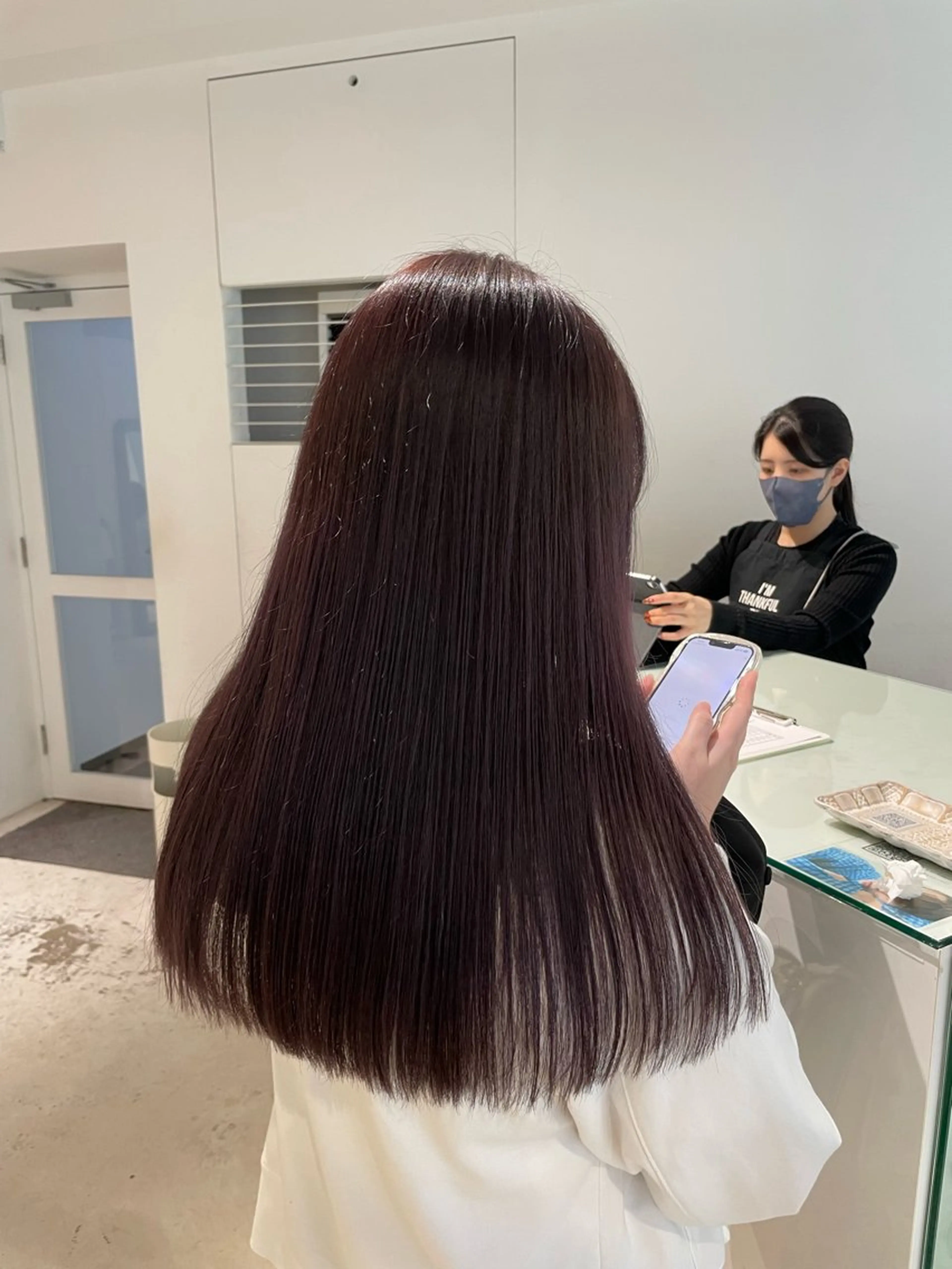 ロング カラー カット ヘアカラー loely 💞miyuのヘアスタイル