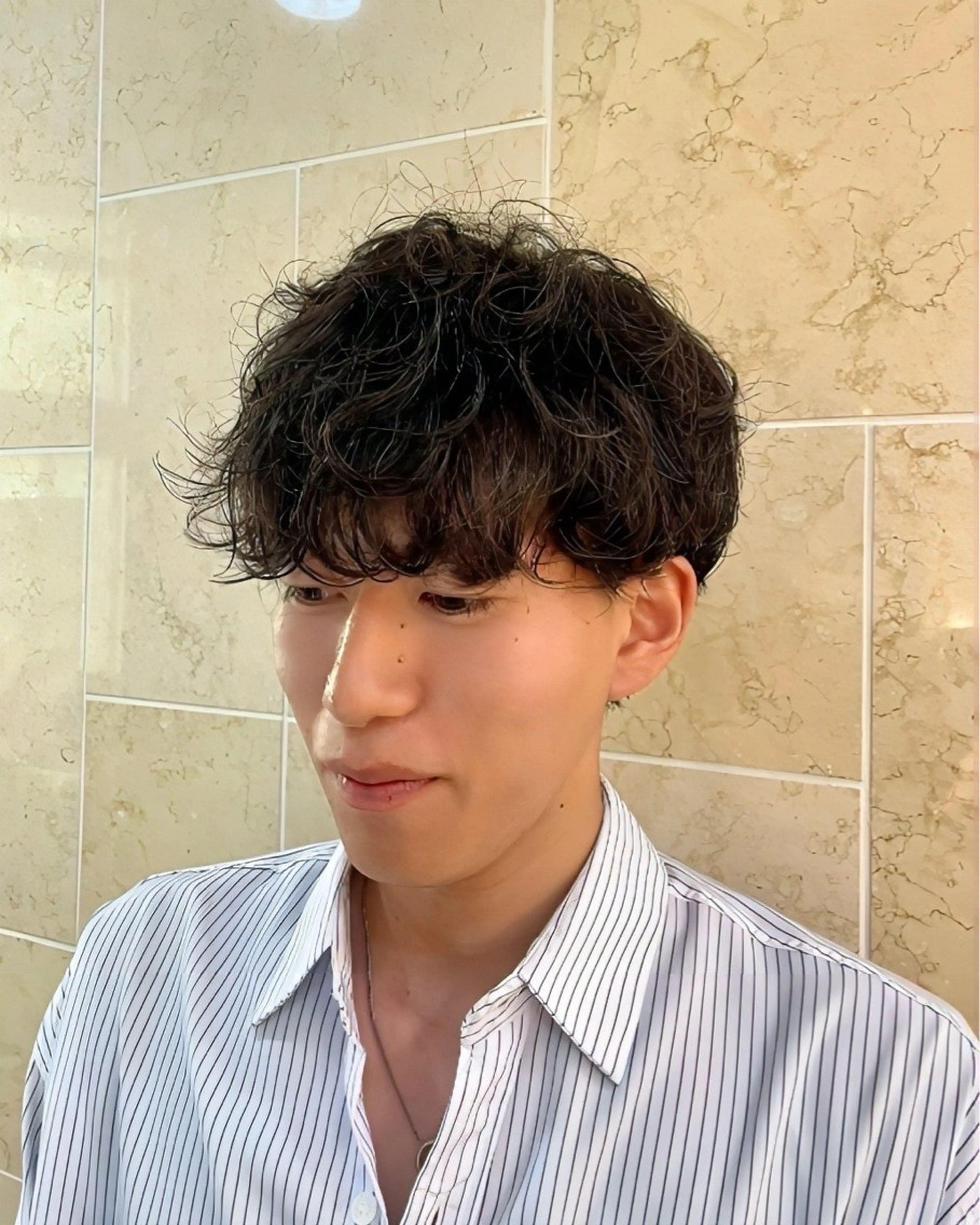 パーマ メンズ メンズパーマ MAZE梅田所属・韓国メンズヘア関戸 和輝🇰🇷のヘアスタイル