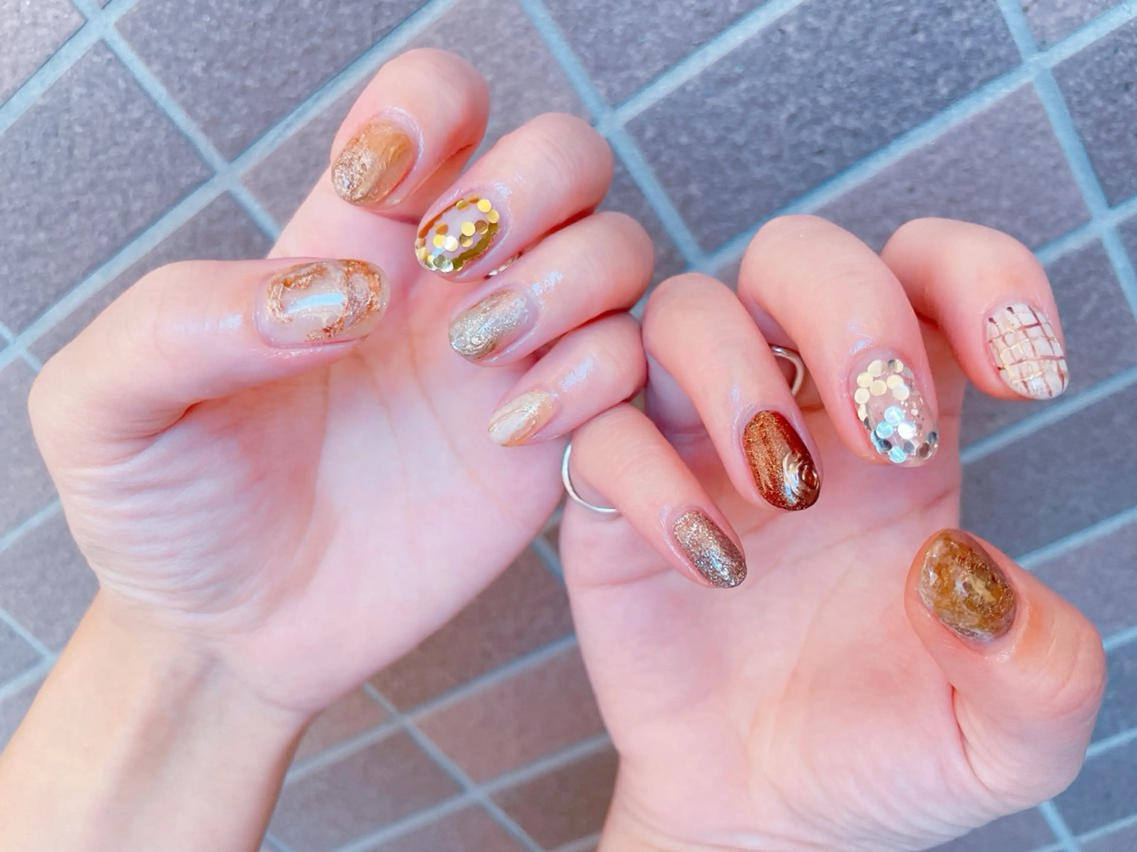 ネイル アートネイル オーロラネイル チークネイル フラッシュネイル フットネイル ハンドネイル ゆ か_Nails💫のネイルデザイン