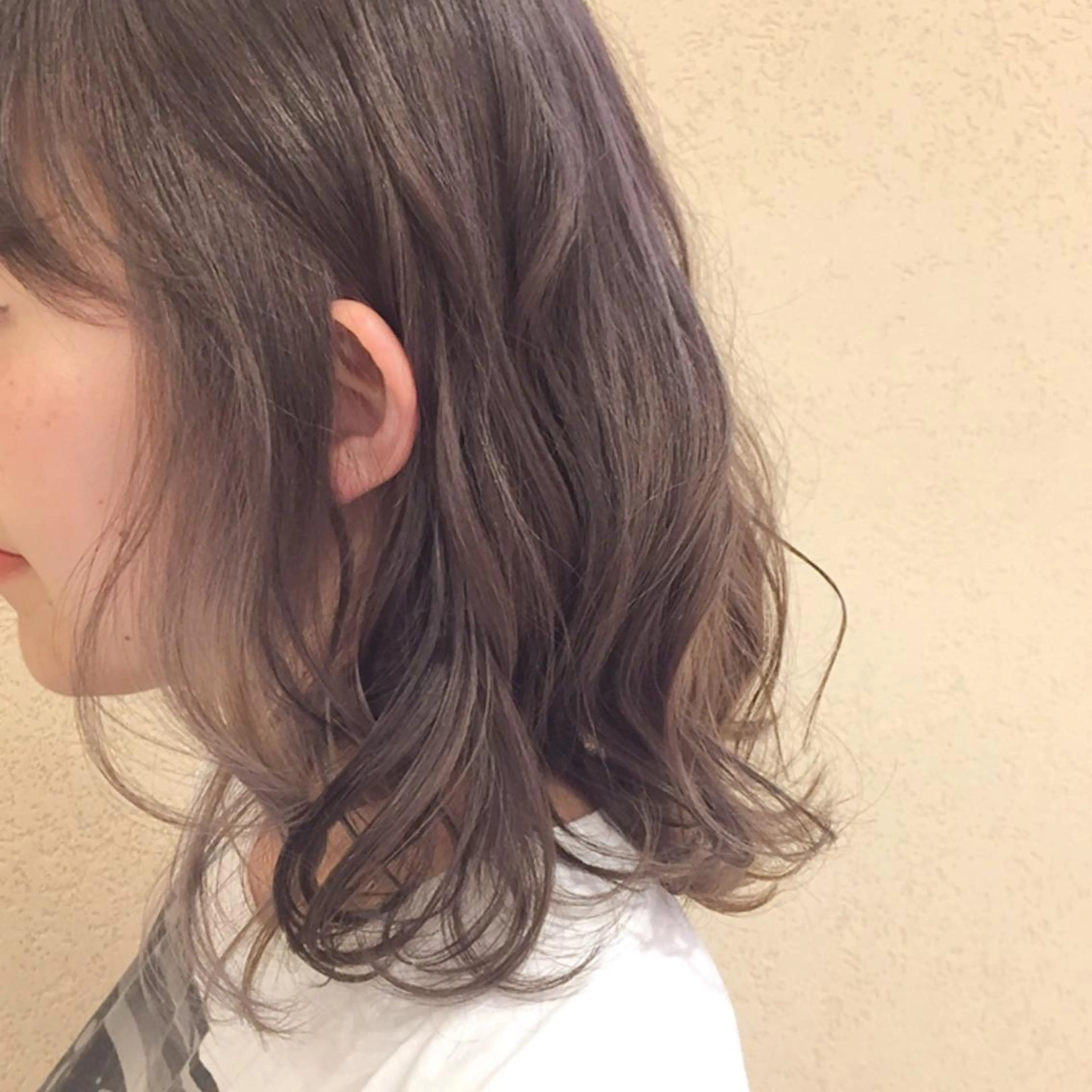 セミロング カラー イヤリングカラー インナーカラー GO TODAY SHAiRE SALON所属・𝒢𝒾𝓇𝓁𝓎 ⑅　𝓎𝓊𝓀𝒶のヘアスタイル