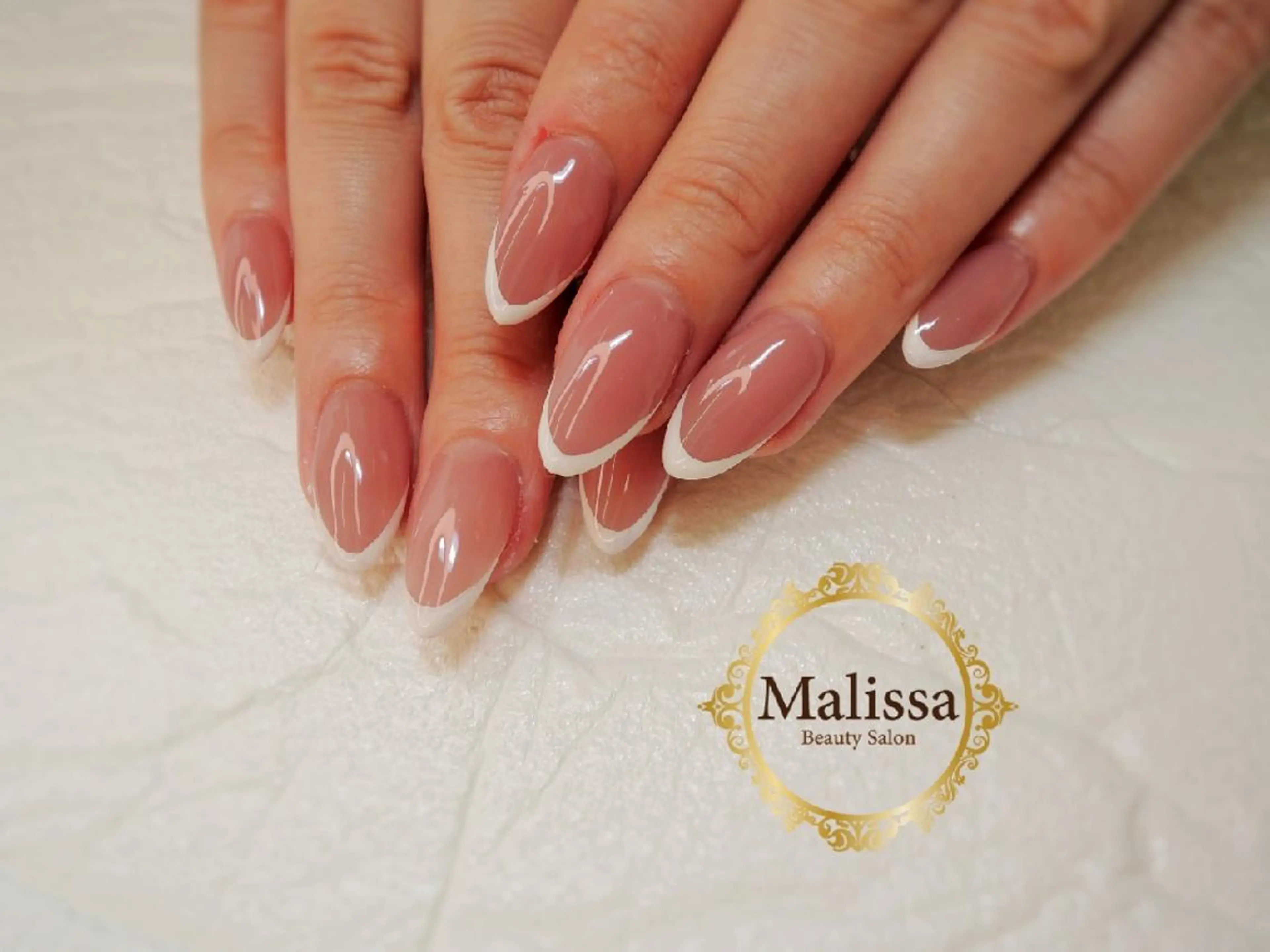 ネイル フレンチネイル ジェルネイル パラジェル スカルプネイル シンプルネイル Beauty Salon Malissa所属・Malissa　 スカルプ&深爪歓迎◎のネイルデザイン
