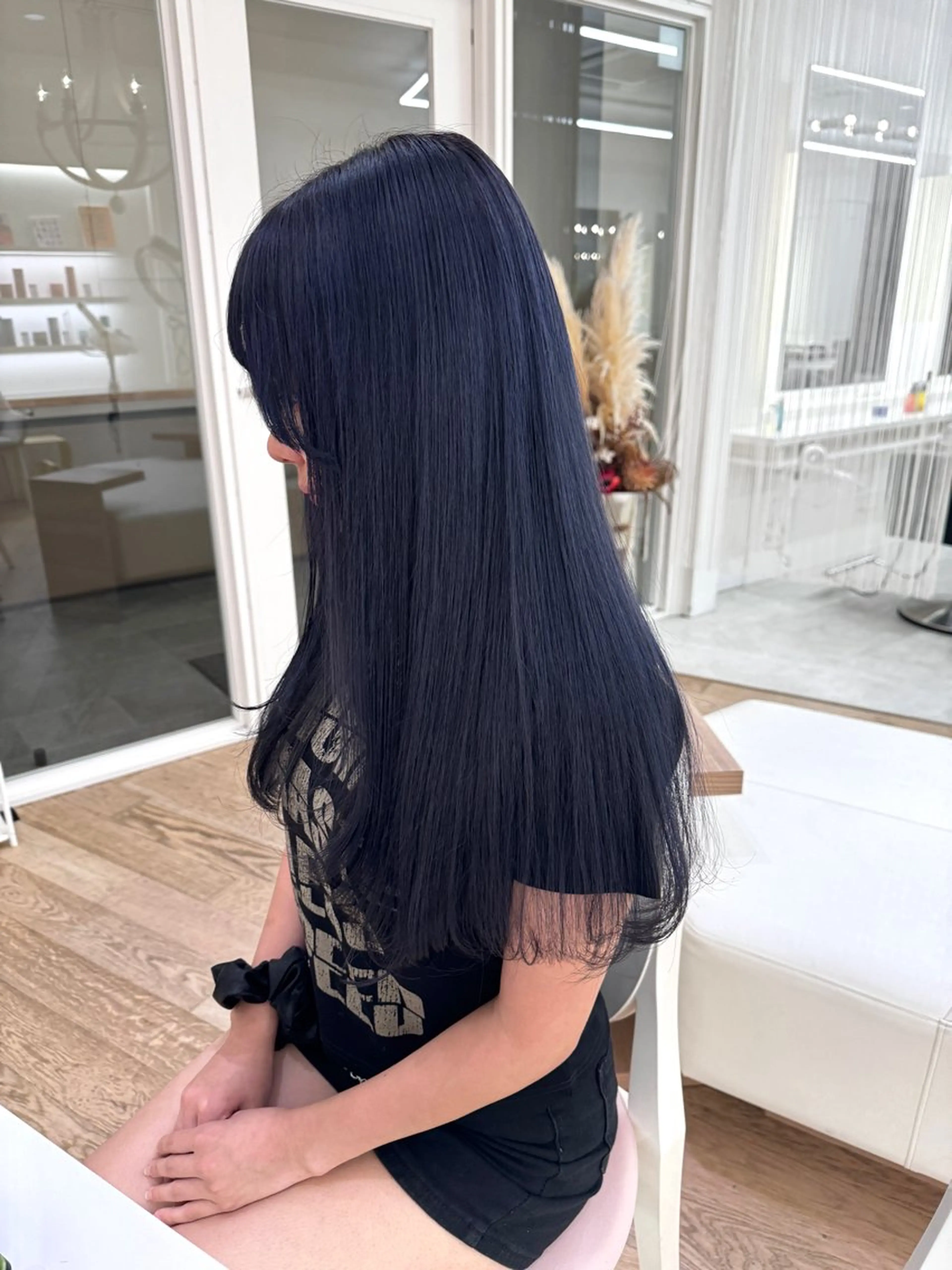 ロング カラー カット ヘアカラー ParveMix NANOのヘアスタイル
