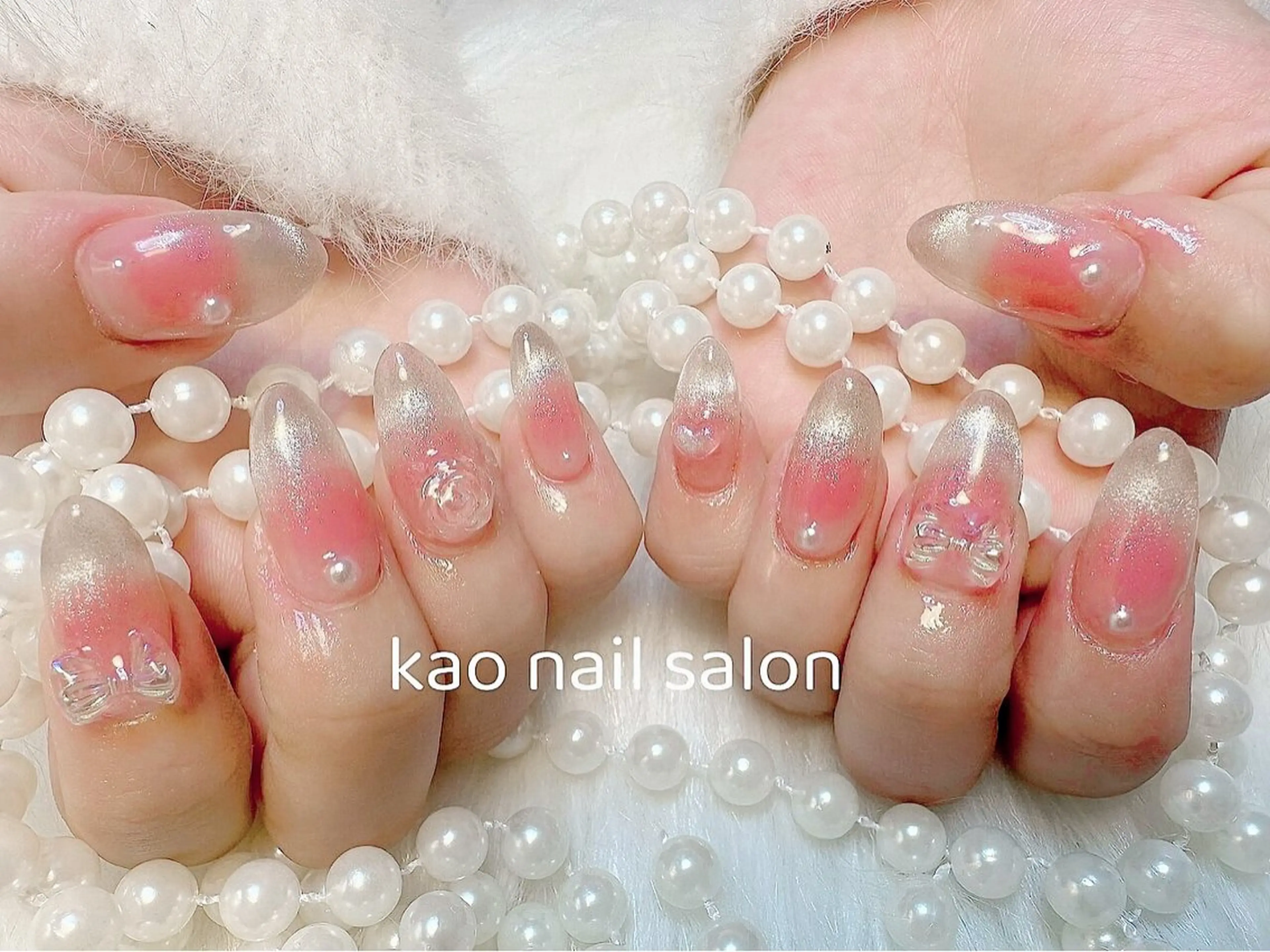 ネイル ハンドネイル kao nail マグネット/長さだしのネイルデザイン