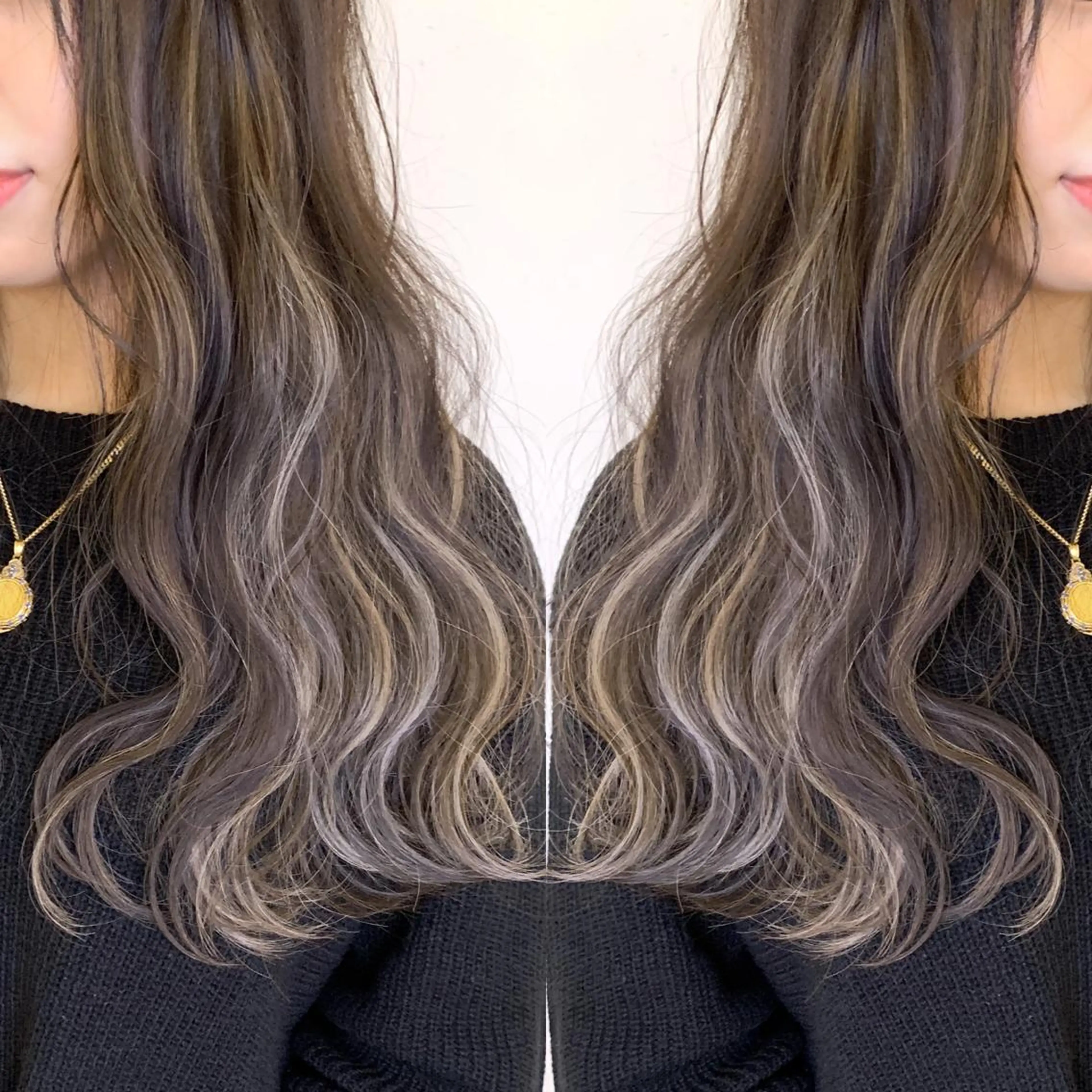 ロング ハイライト 可児 令路のヘアスタイル