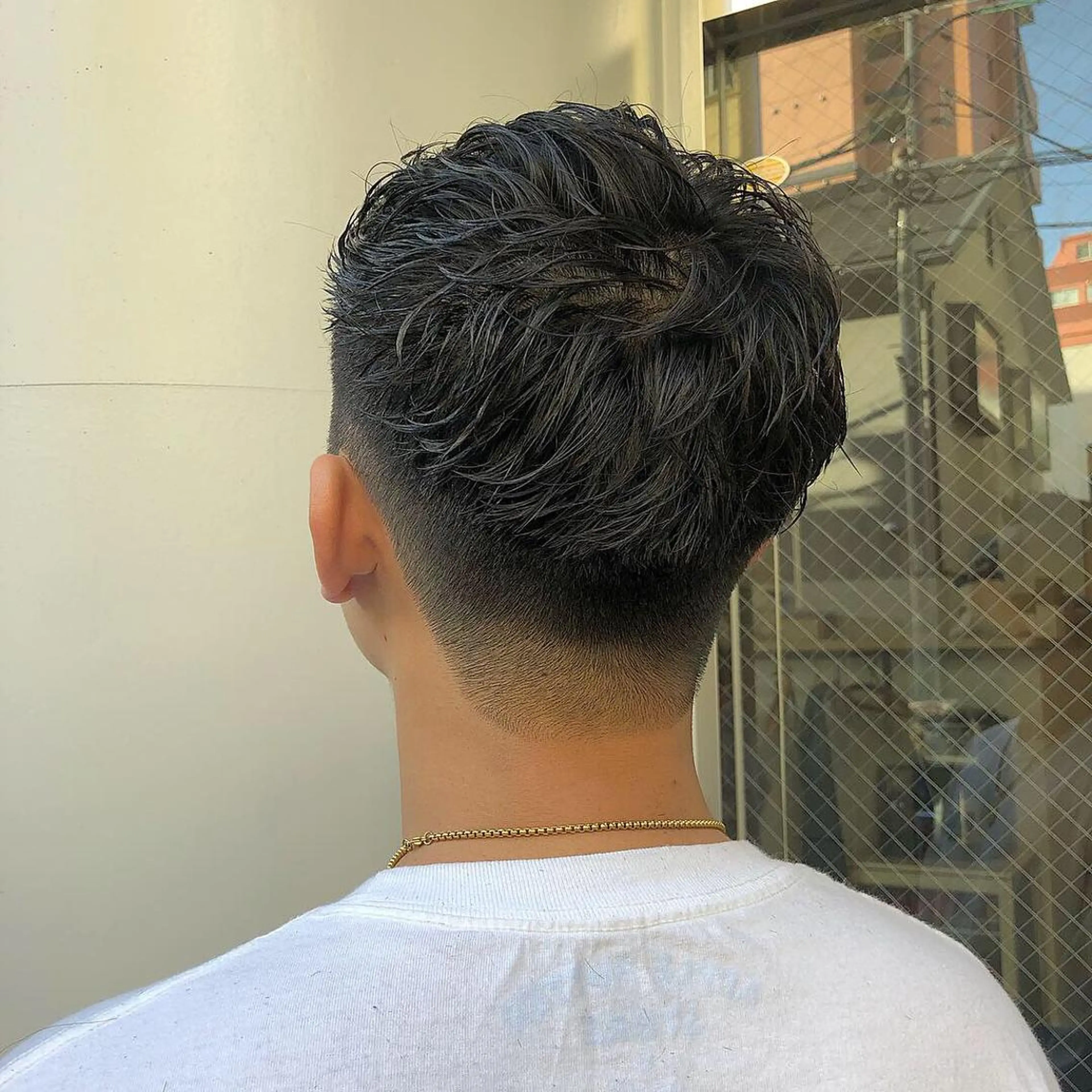 ショート カラー パーマ メンズ BRUNTJET所属・MAEDA MADOKAのヘアスタイル