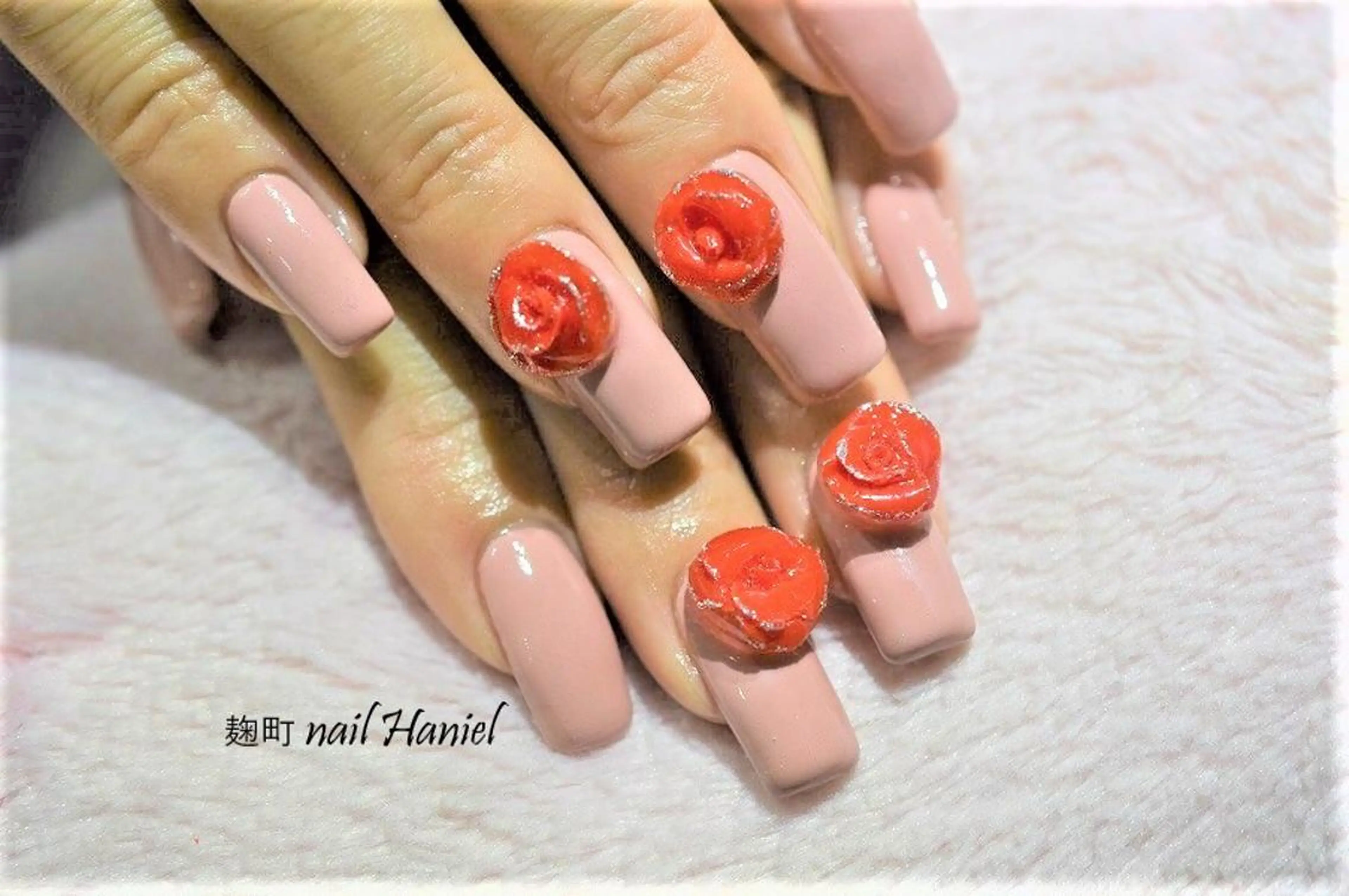 ネイル アートネイル ジェルネイル パラジェル 冬ネイル クリスマス nail Haniel所属・半蔵門サロンハニエル 魅神 ちよのネイルデザイン