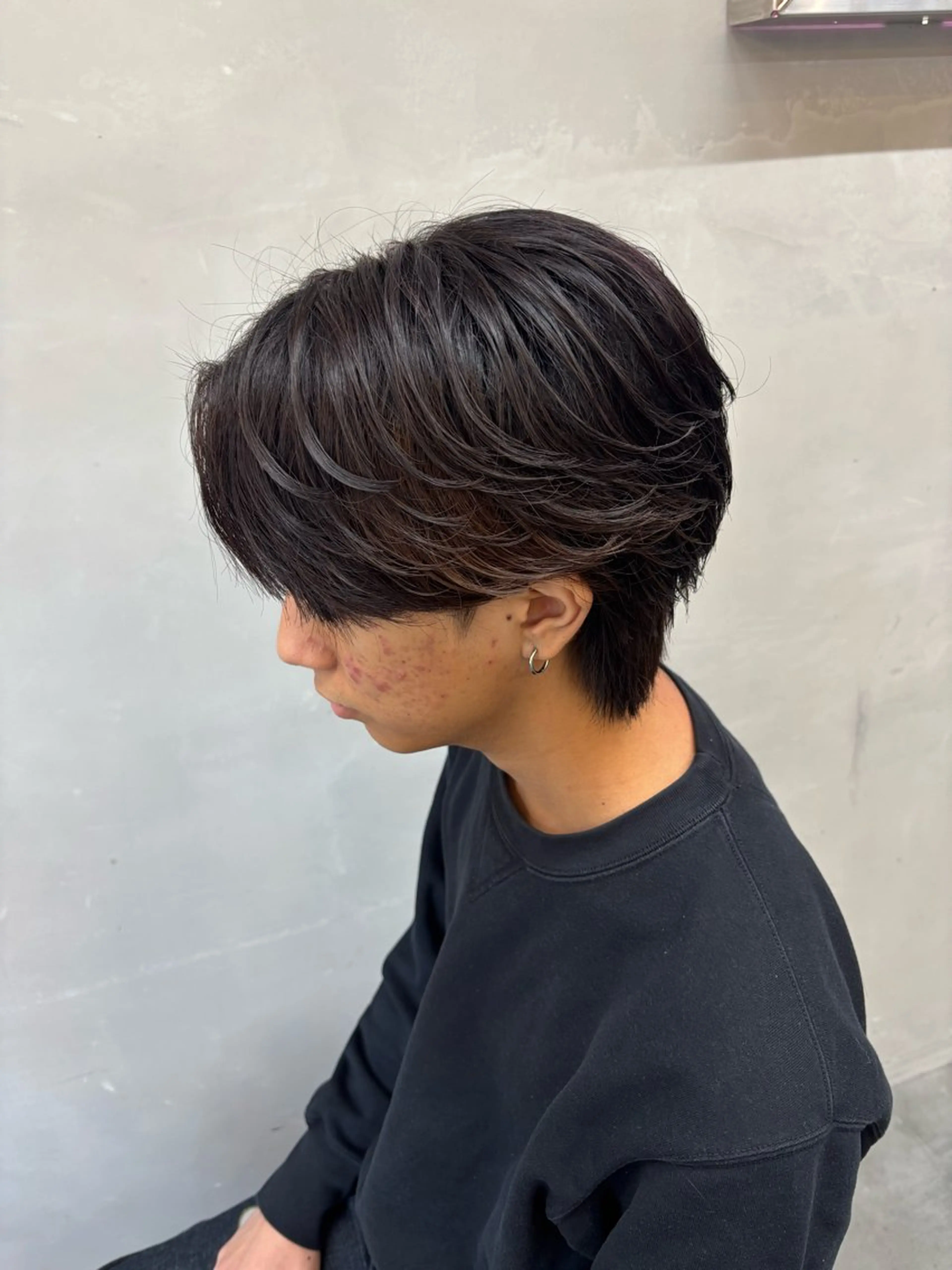 ショート メンズ カット パーマ 鹿児島 TSUBASAのヘアスタイル