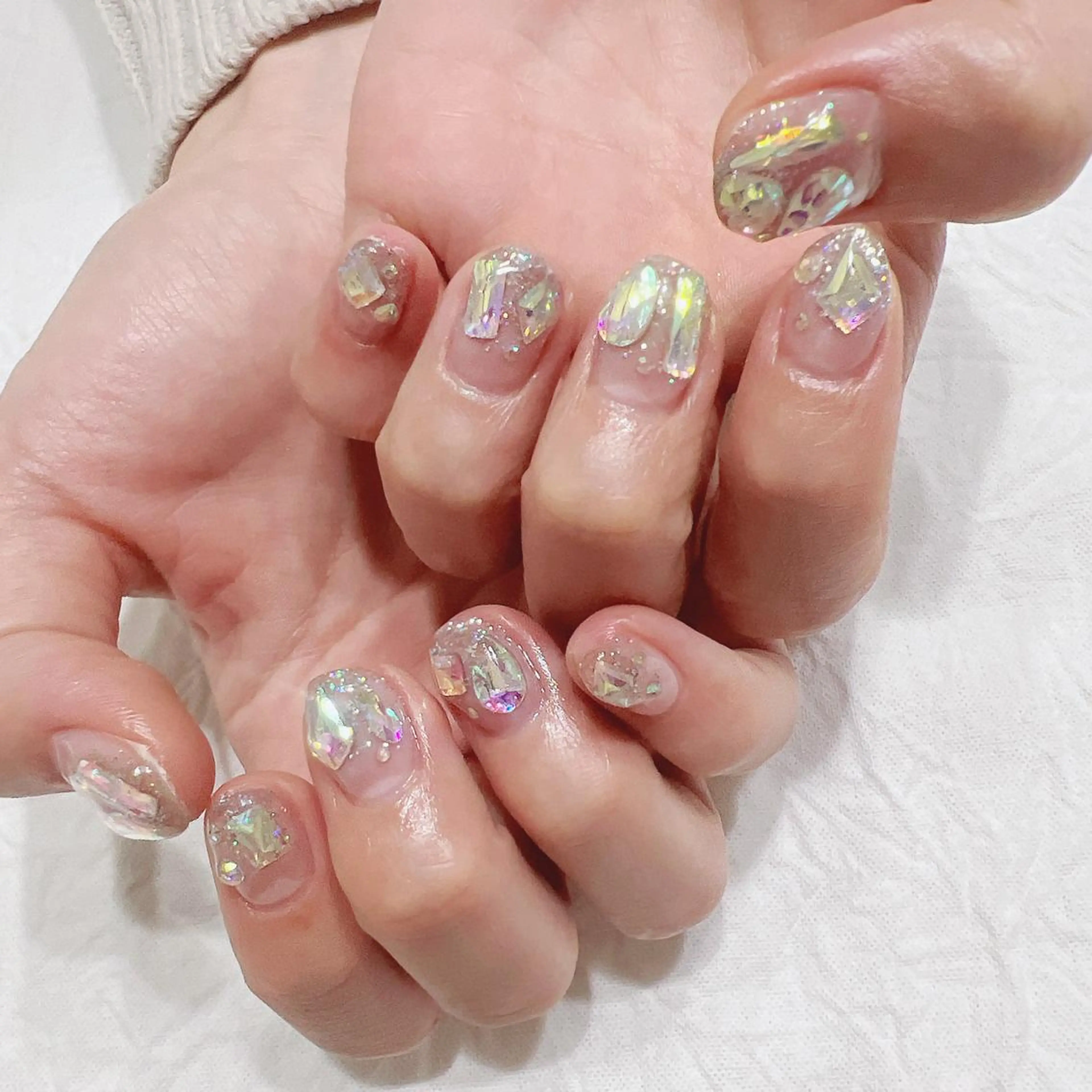 ネイル キラキラネイル ハンドネイル peaberry nailのネイルデザイン