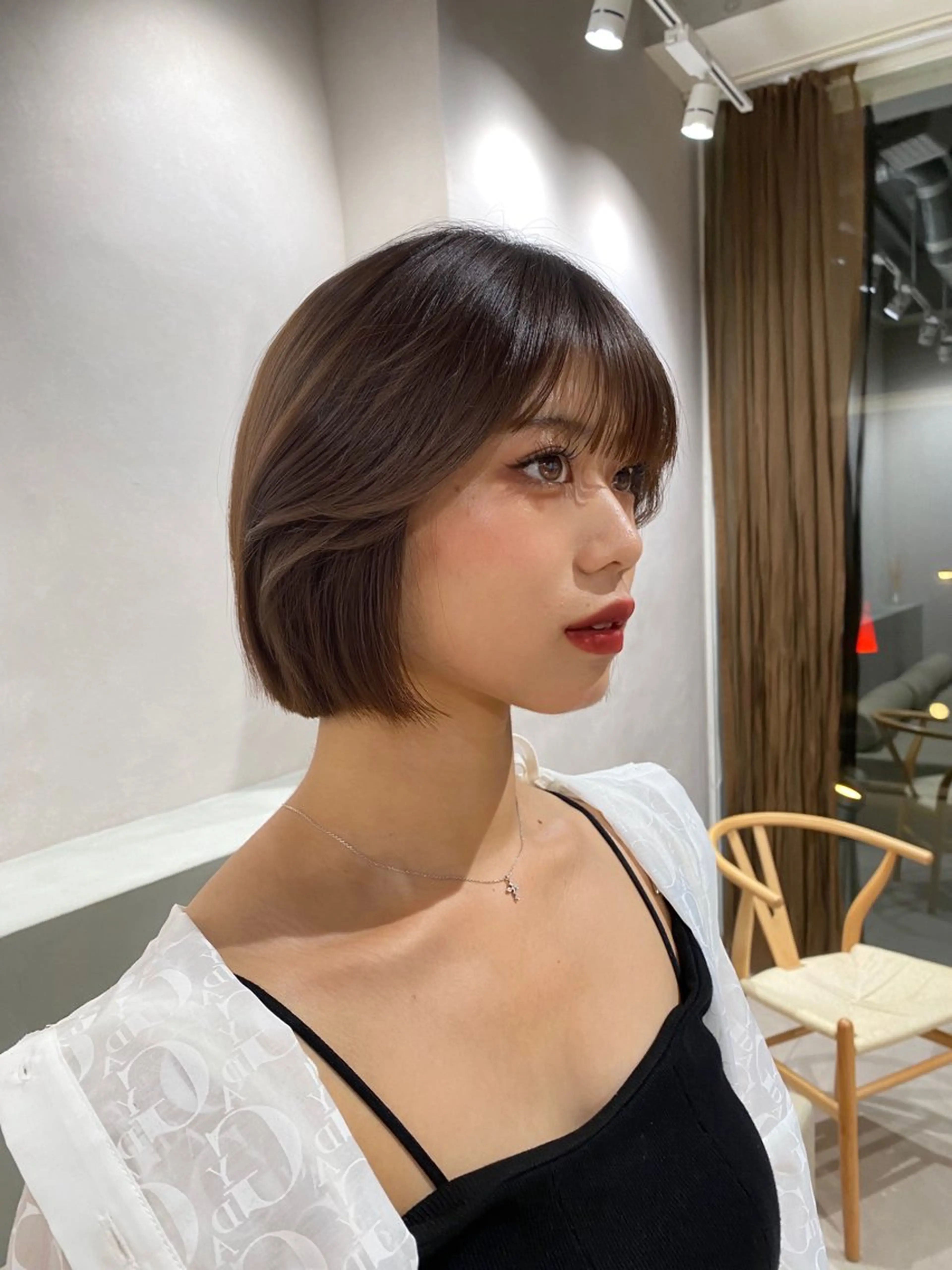 ロング ボブ 栗原 瑞稀のヘアスタイル