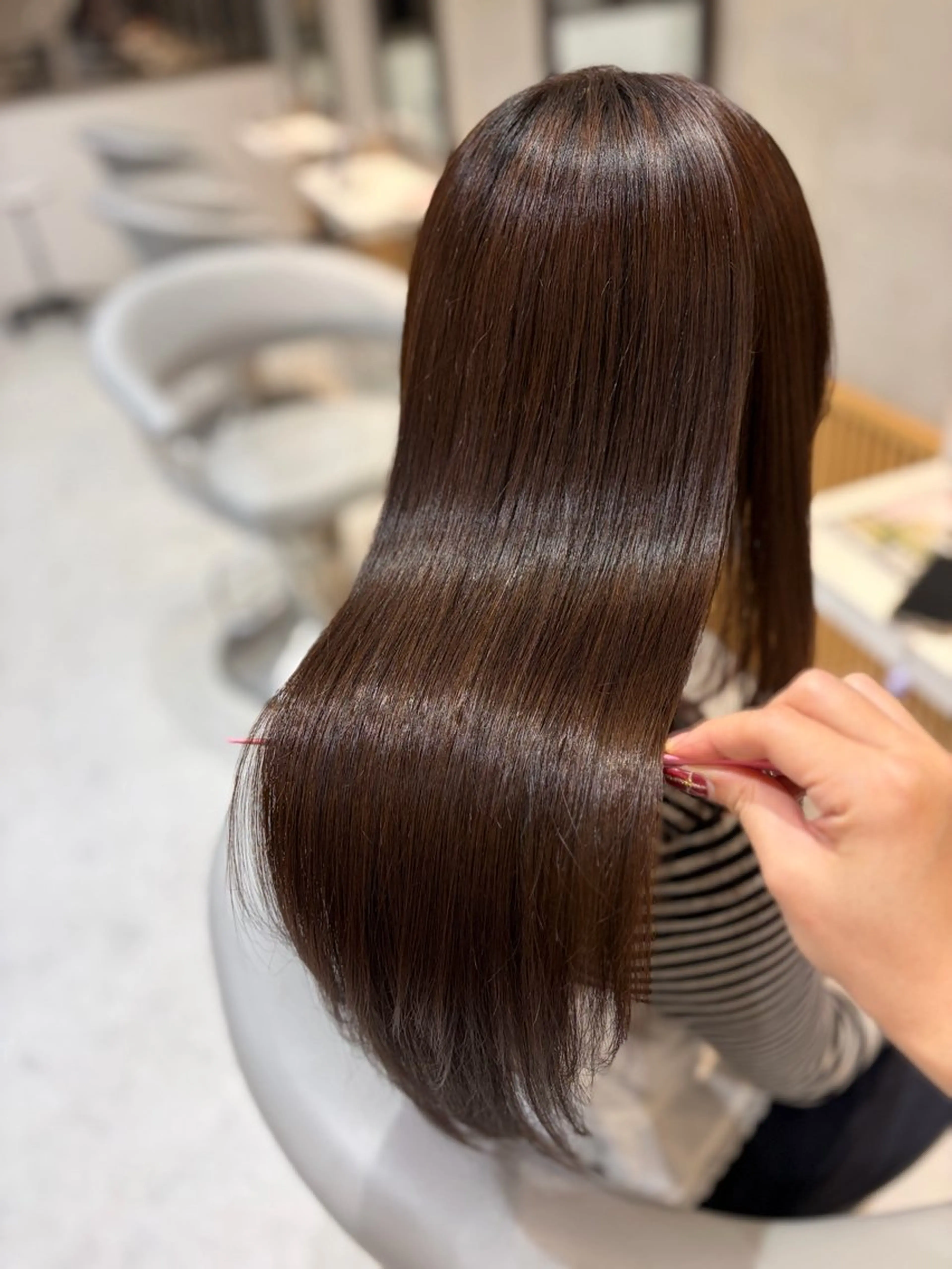 セミロング カラー ヘアカラー トリートメント ブリーチなしWカラー ヘアセット🎀はるかのヘアスタイル