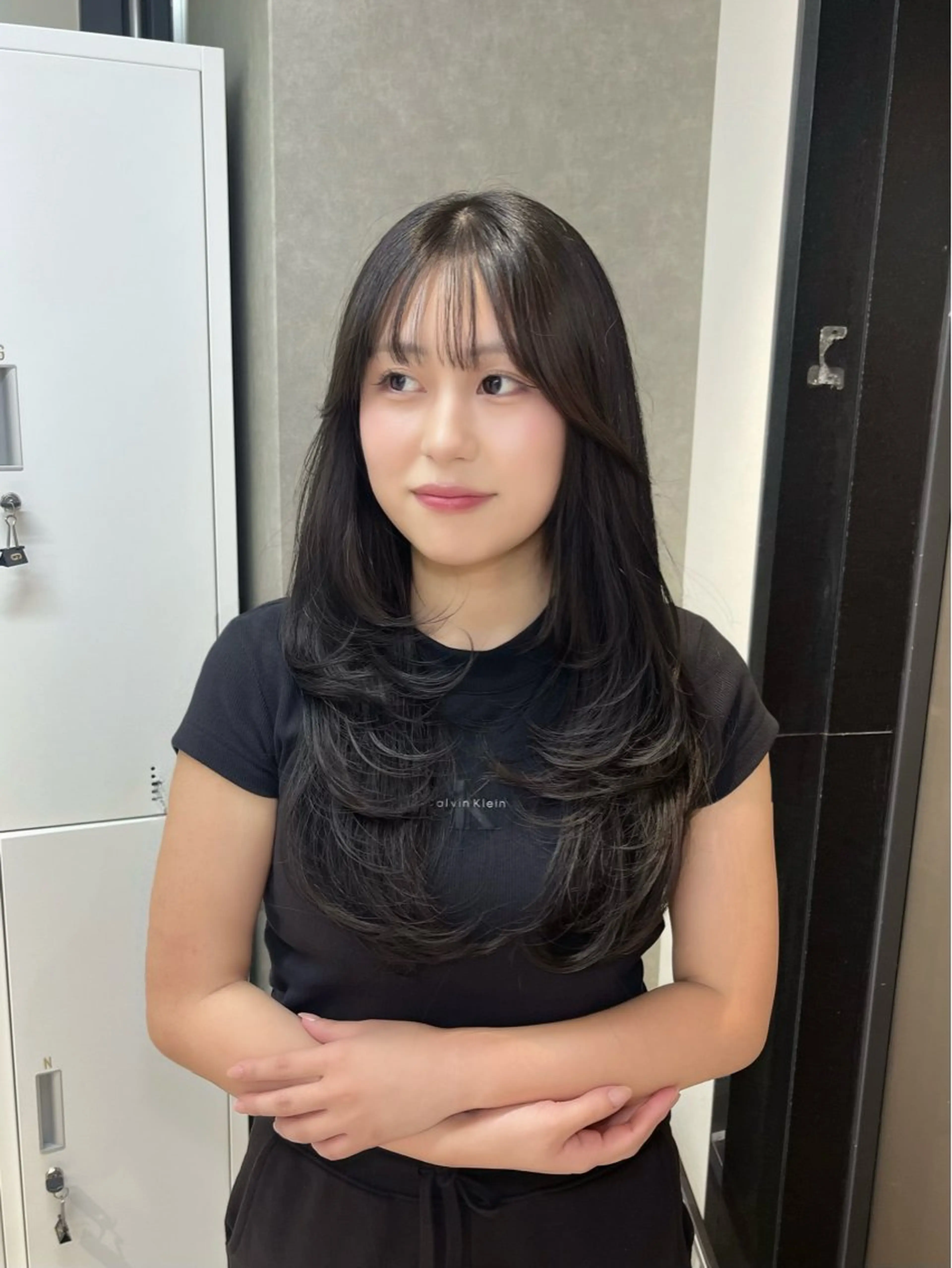 カラー ヘアアレンジ 透明感カラー グレージュ カット ヘアカラー 似合わせ顔まわり カット🤍森尾真由美のヘアスタイル