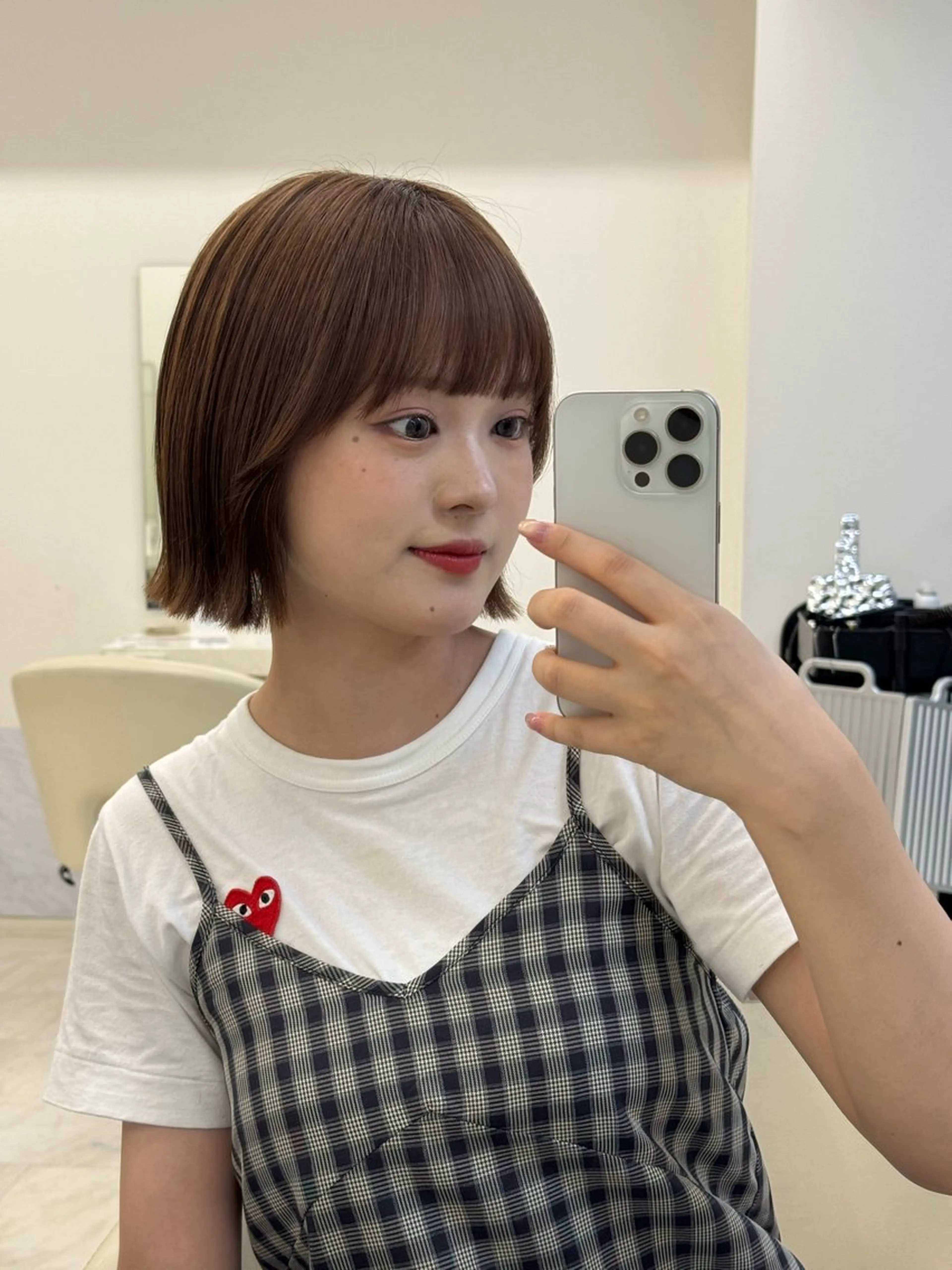 ショート AITOKYO Ｓ渋谷所属・渋谷/ぱつっとボブ/ 歩夢のヘアスタイル