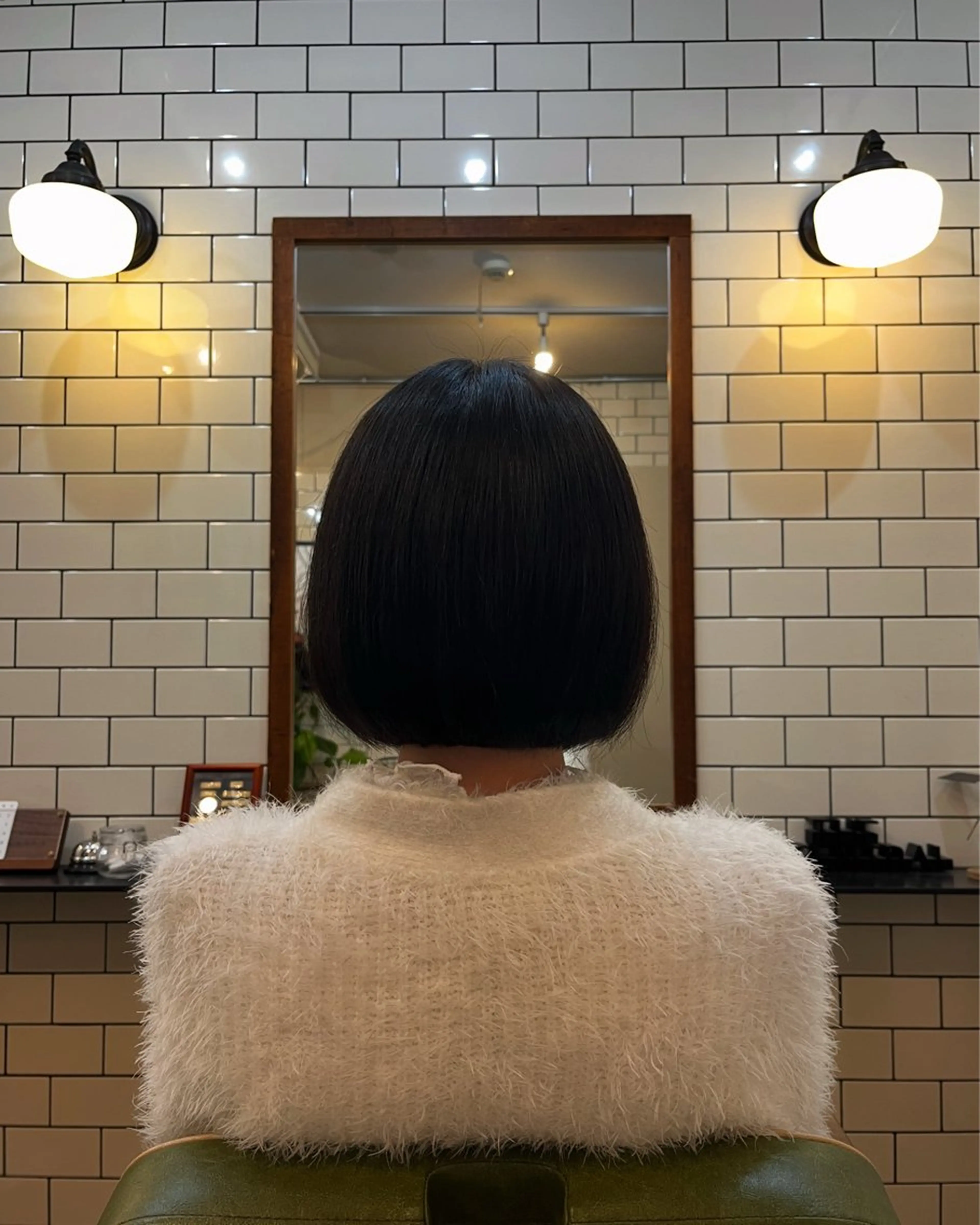 ショート カラー 切りっぱなしボブ ボブ 顔周りカット 似合わせカット 丸みショート🌙 タッセルボブ/井上翔のヘアスタイル