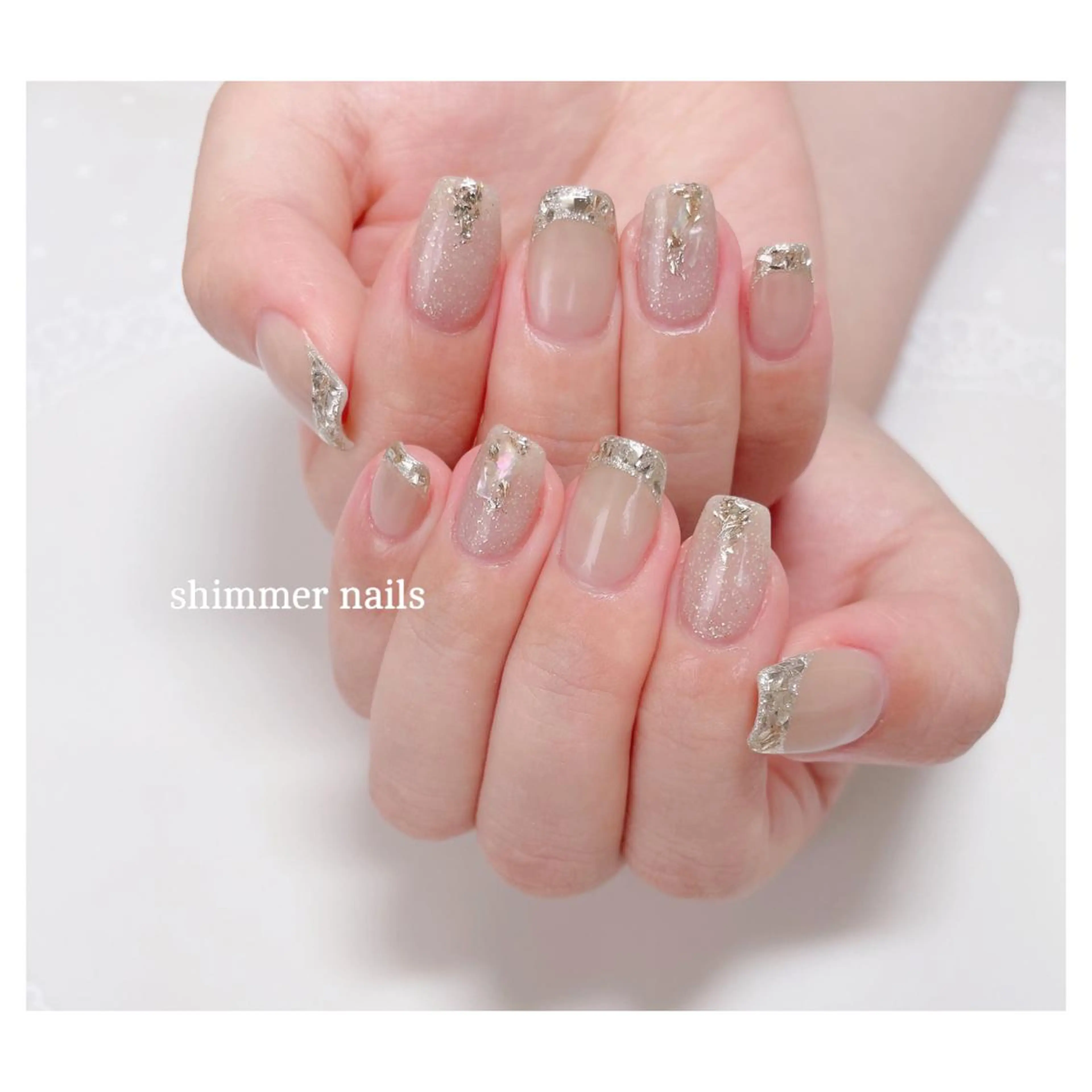 ネイル フレンチネイル shimmer nailsのネイルデザイン