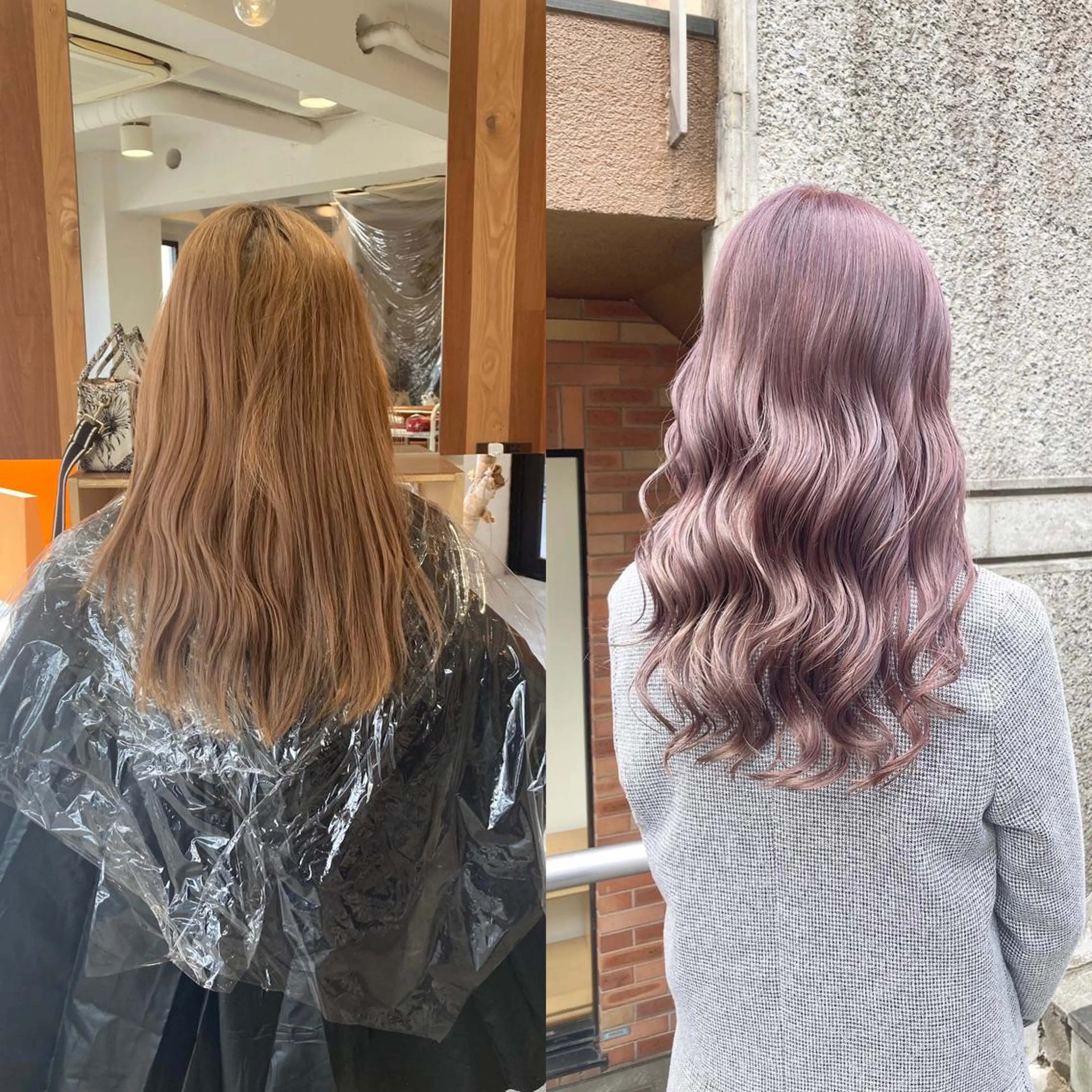 カラー ブロンド バイオレットカラー 💗モテ髪 ハイトーンあや💗のヘアスタイル