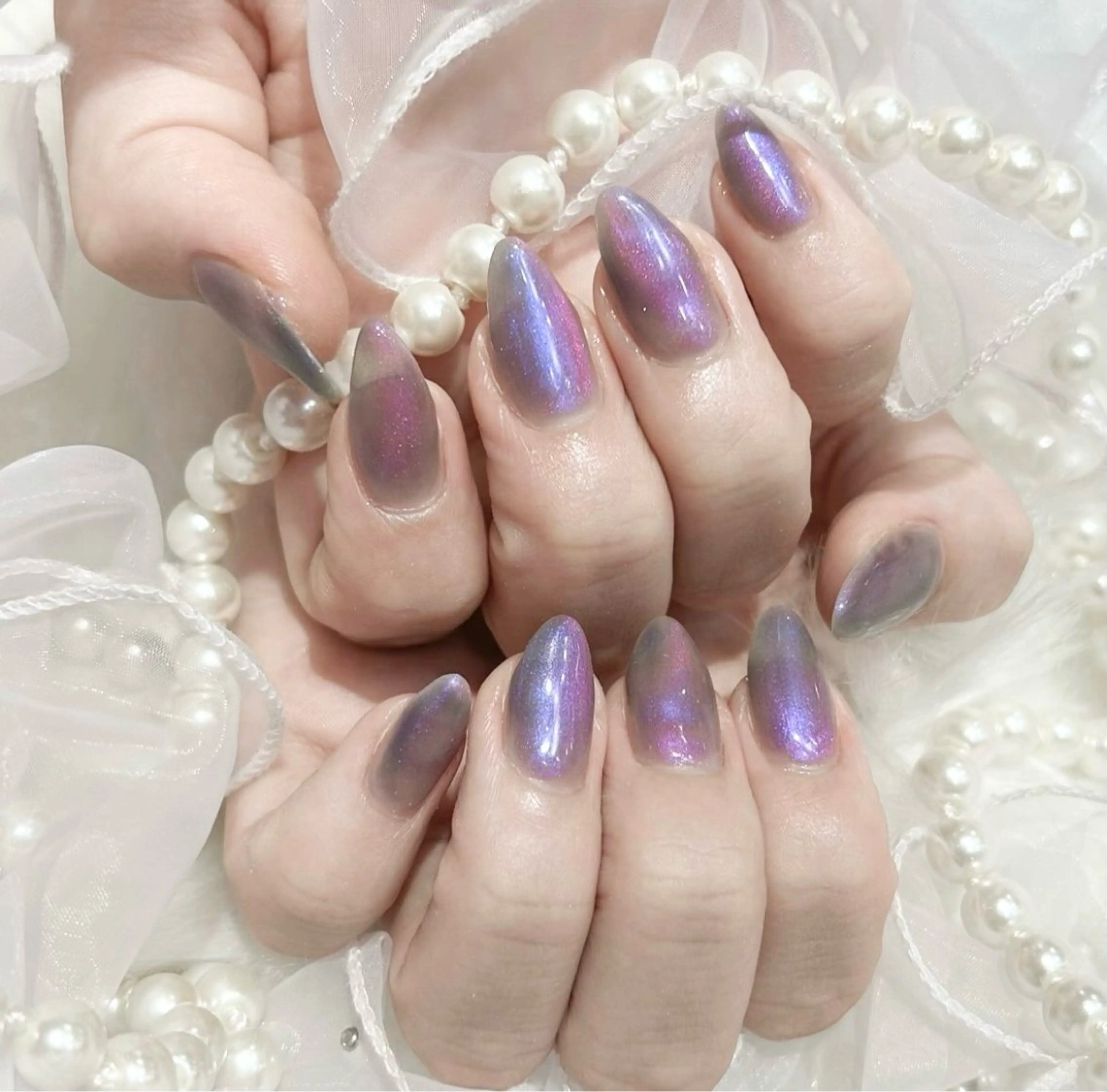 ネイル マグネットネイル ハンドネイル WISTERIA ayumiのネイルデザイン