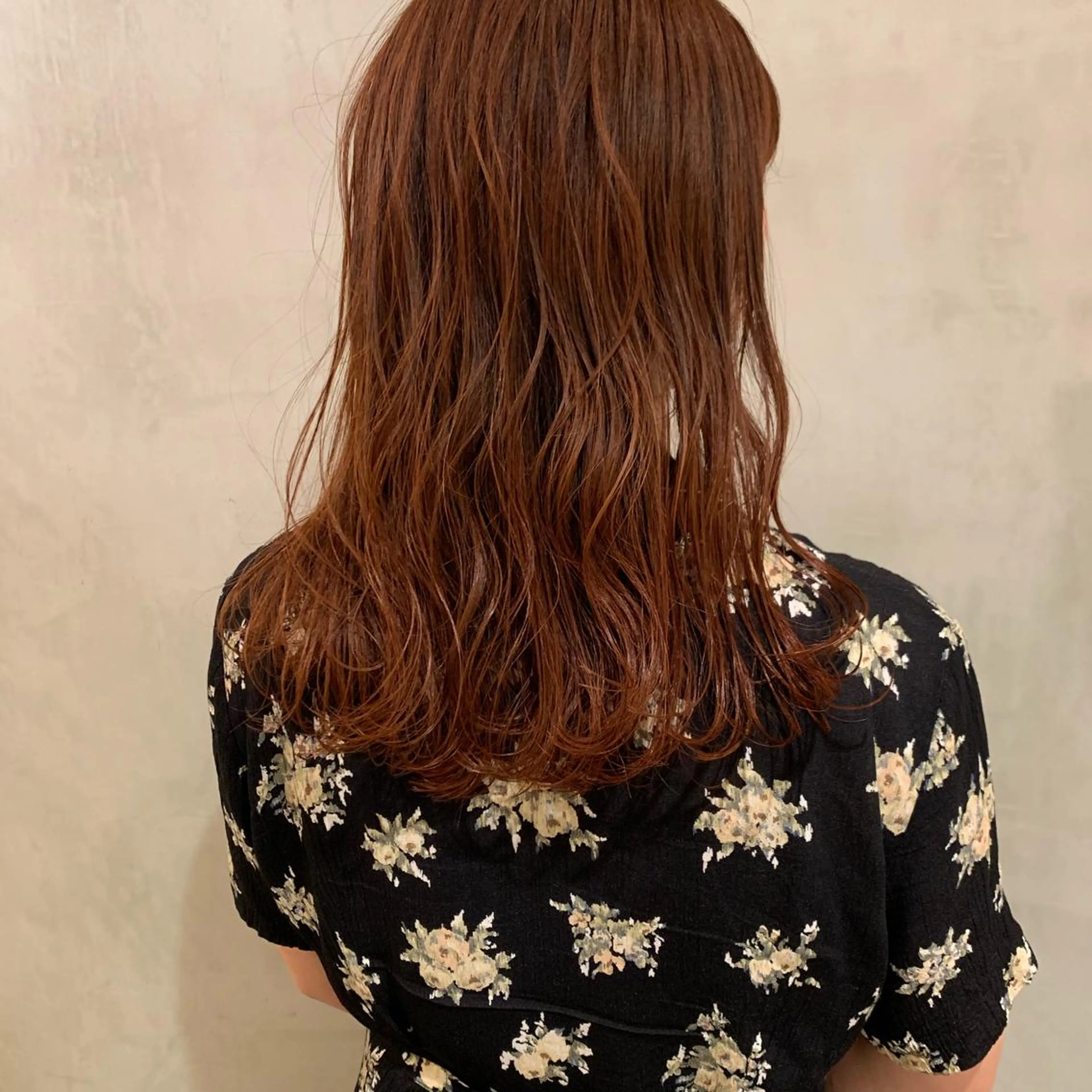 ロング カラー ブラウンカラー オレンジ オレンジブラウン カット ヘアカラー トリートメント アンニュイヘア🪽 ayumiのヘアスタイル