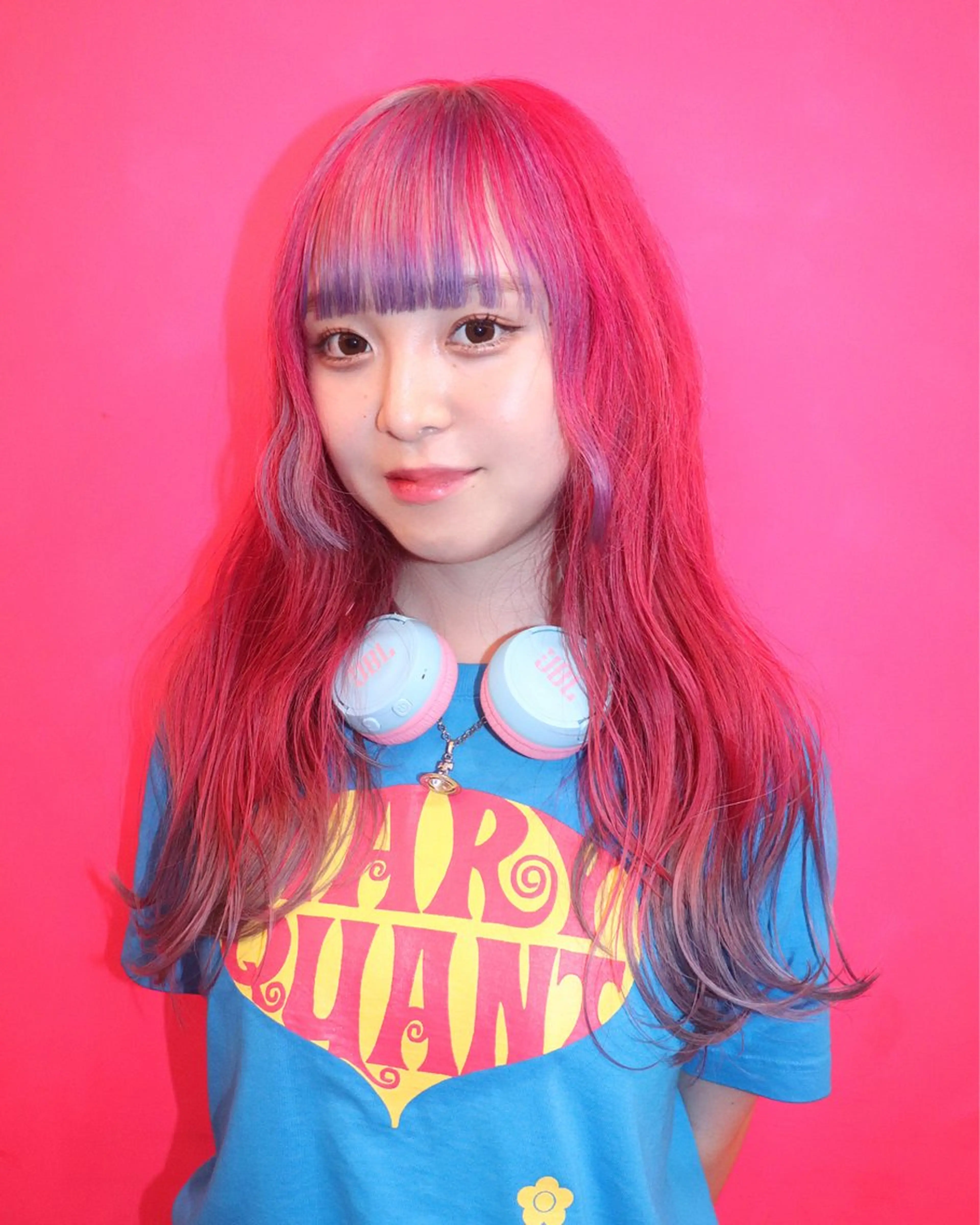 ロング カラー ヘアアレンジ ヘアカラー @kyoniyy KYONIのヘアスタイル
