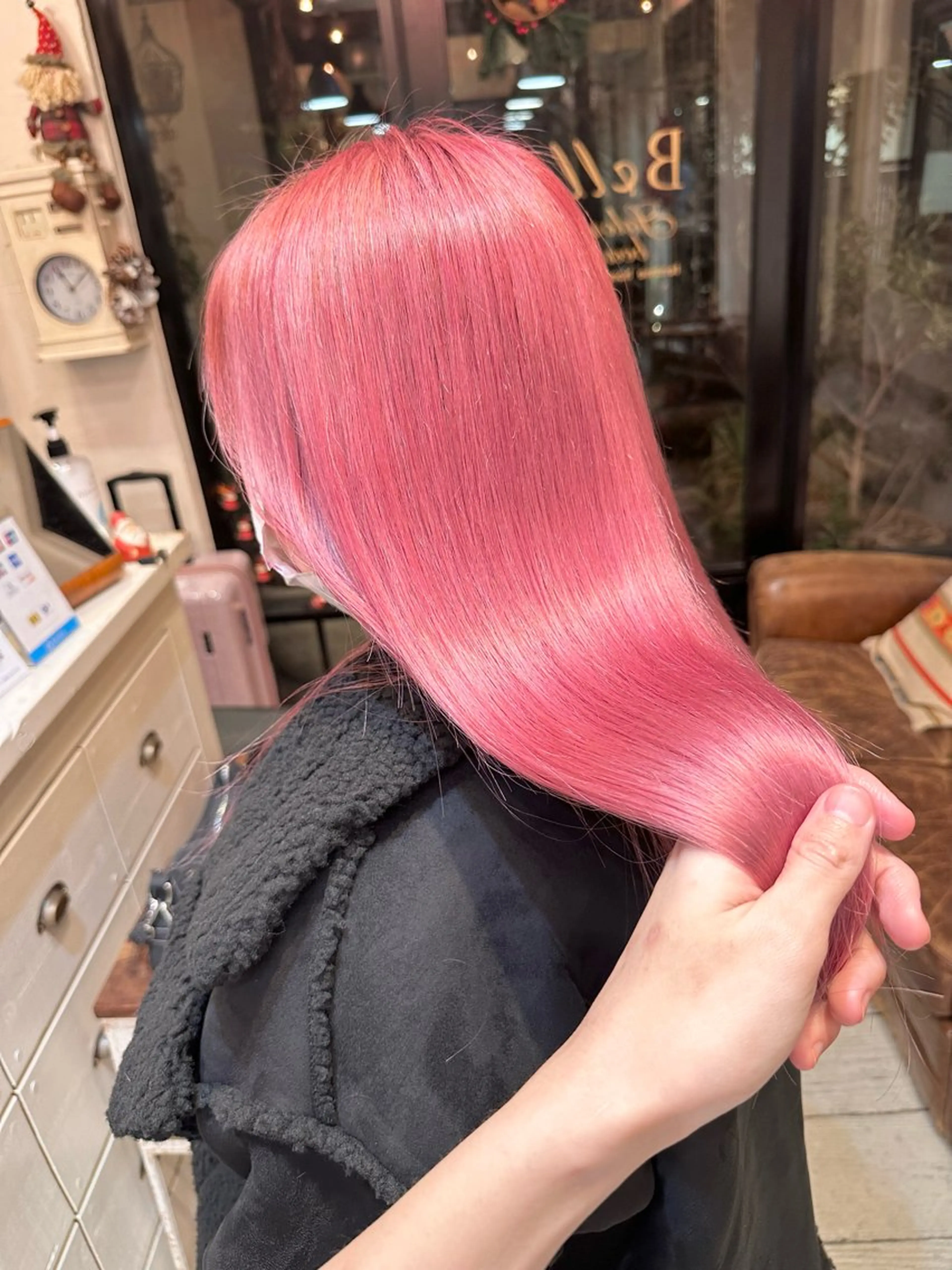 ロング ヘアカラー ショートカット いちば　ゆなのヘアスタイル