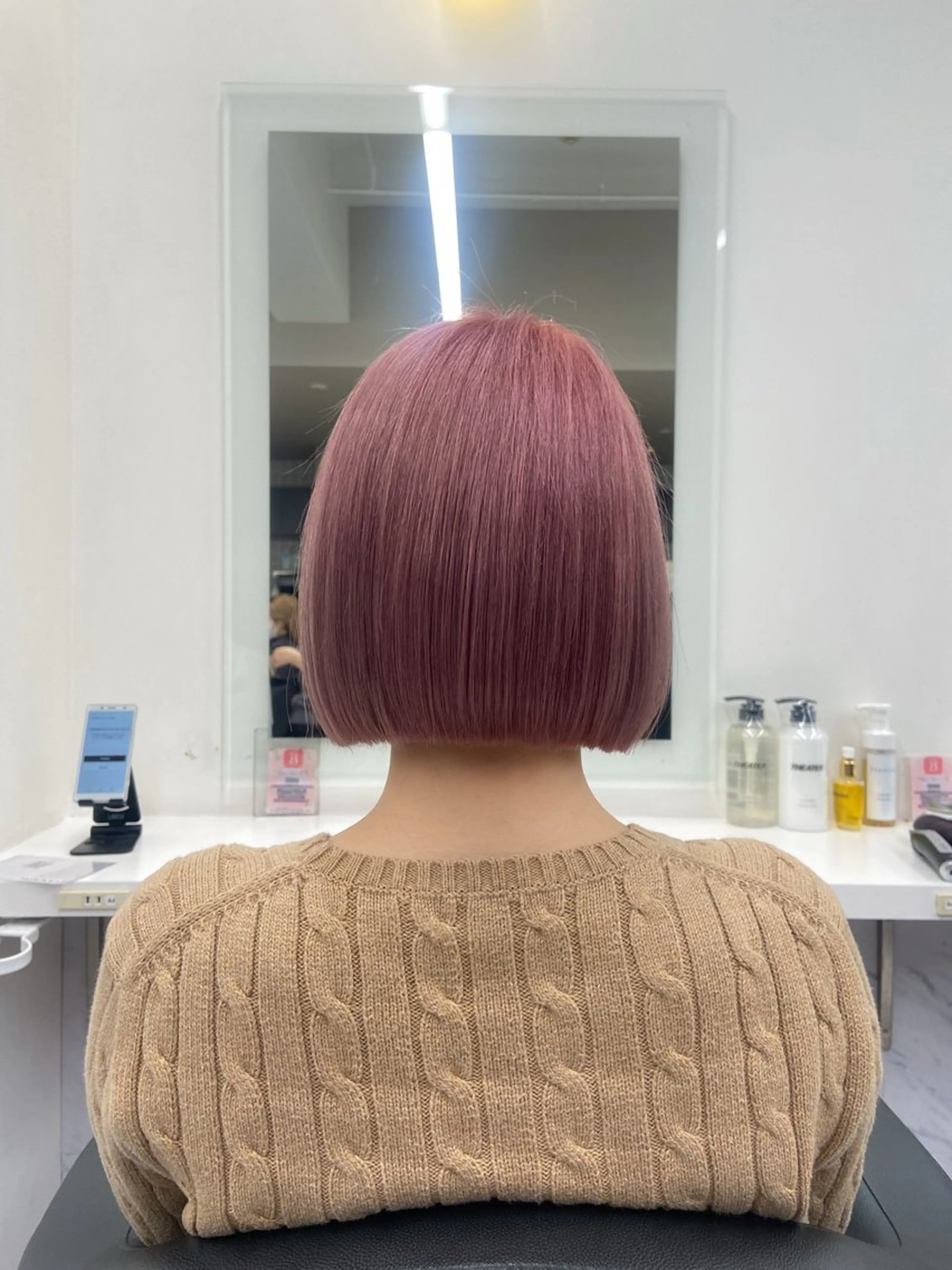 ショート カラー ヘアアレンジ ハイトーン/ボブ /misakiのヘアスタイル