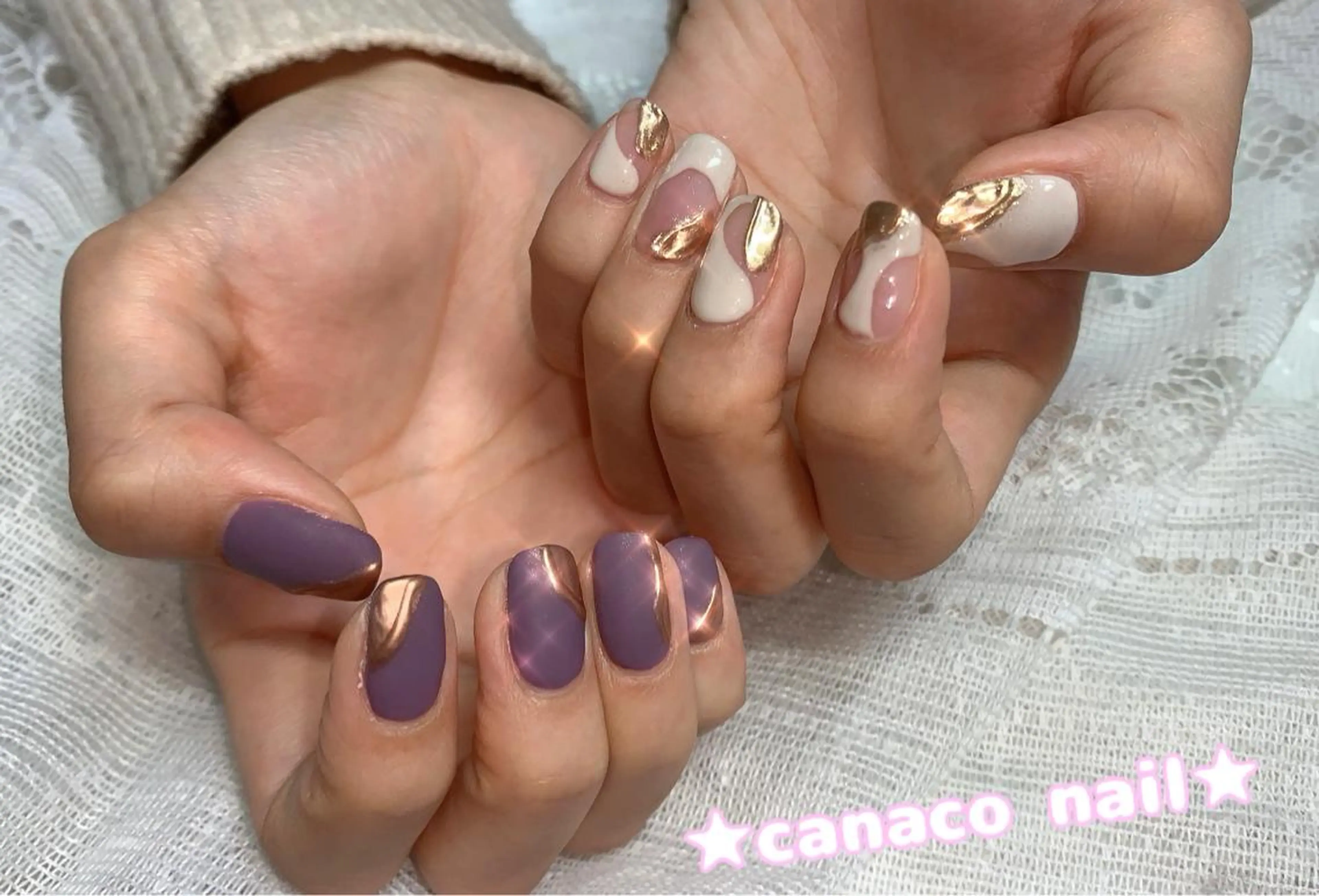 ネイル アートネイル ジェルネイル マットネイル ミラーネイル ニュアンスネイル ハンドネイル ハンドケア Felice所属・ベテランネイル cnc nailのネイルデザイン