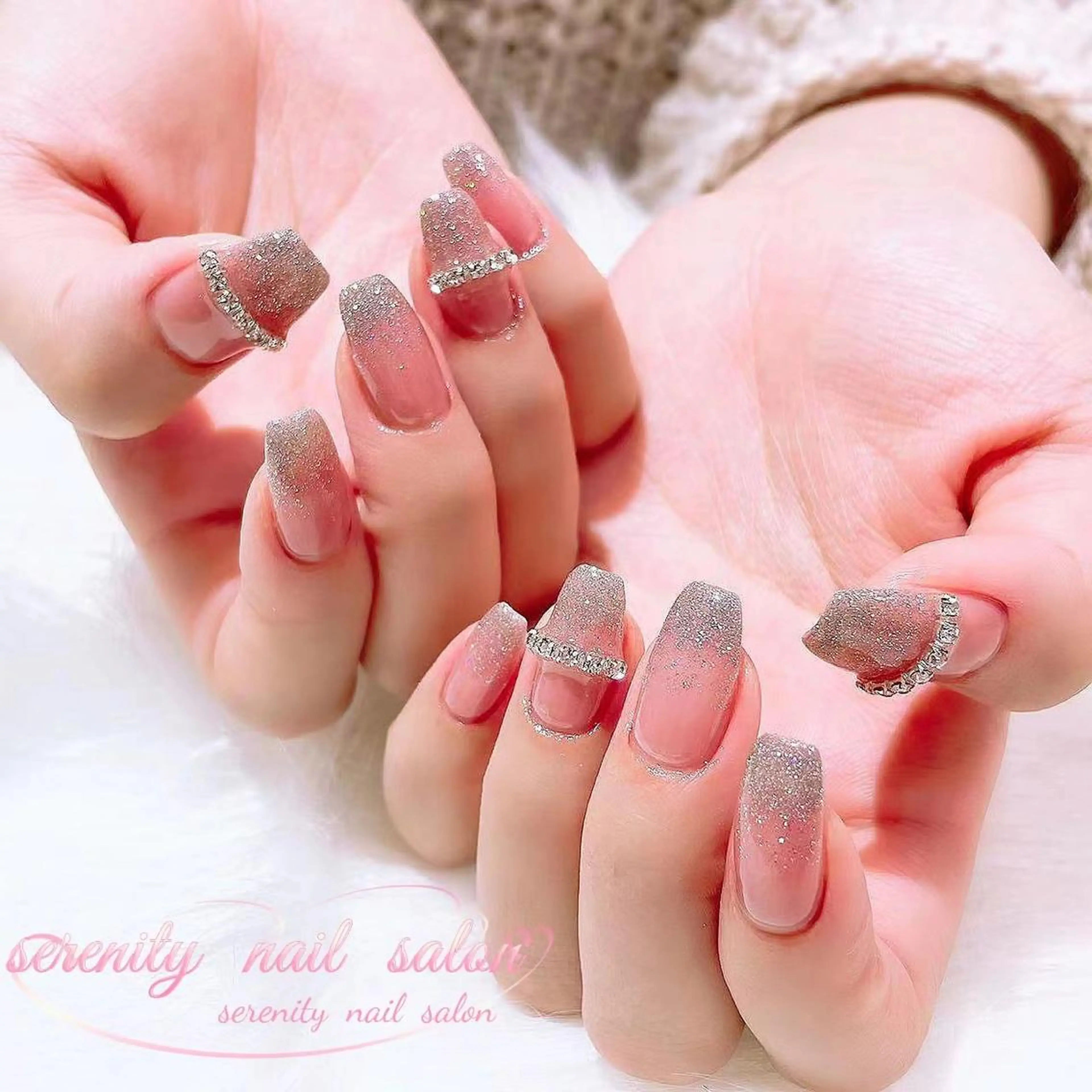 ネイル ハンドネイル ハンドケア ✨Serenity ワンホンネイルのネイルデザイン