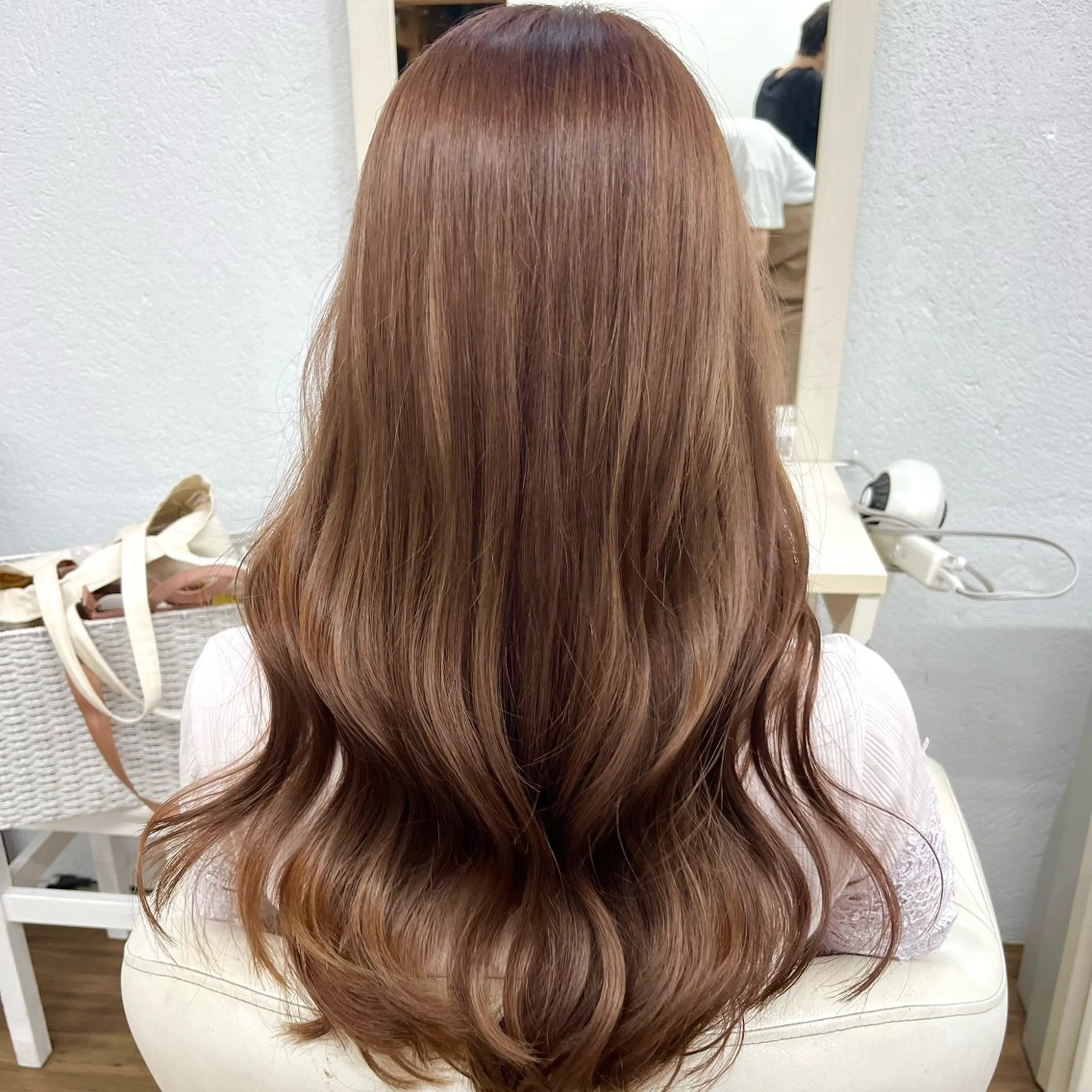 ロング カラー ブラウンカラー ヨシンモリ 韓国風ヘア カット ヘアカラー トリートメント GLOSS♡ ヤマガミコウジのヘアスタイル