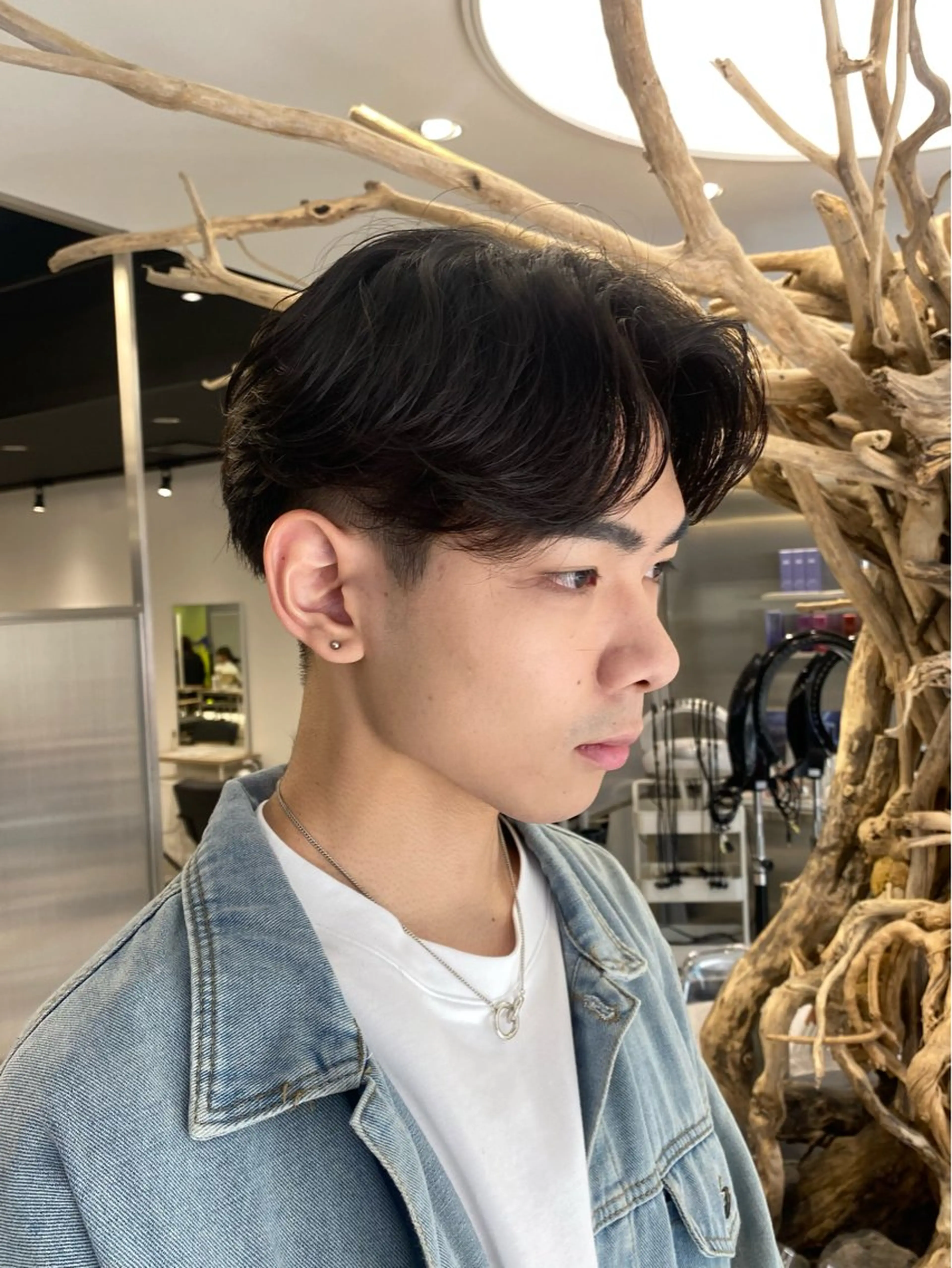 パーマ メンズ カット パーマ シャドウパーマ/ スパイキーショートのヘアスタイル