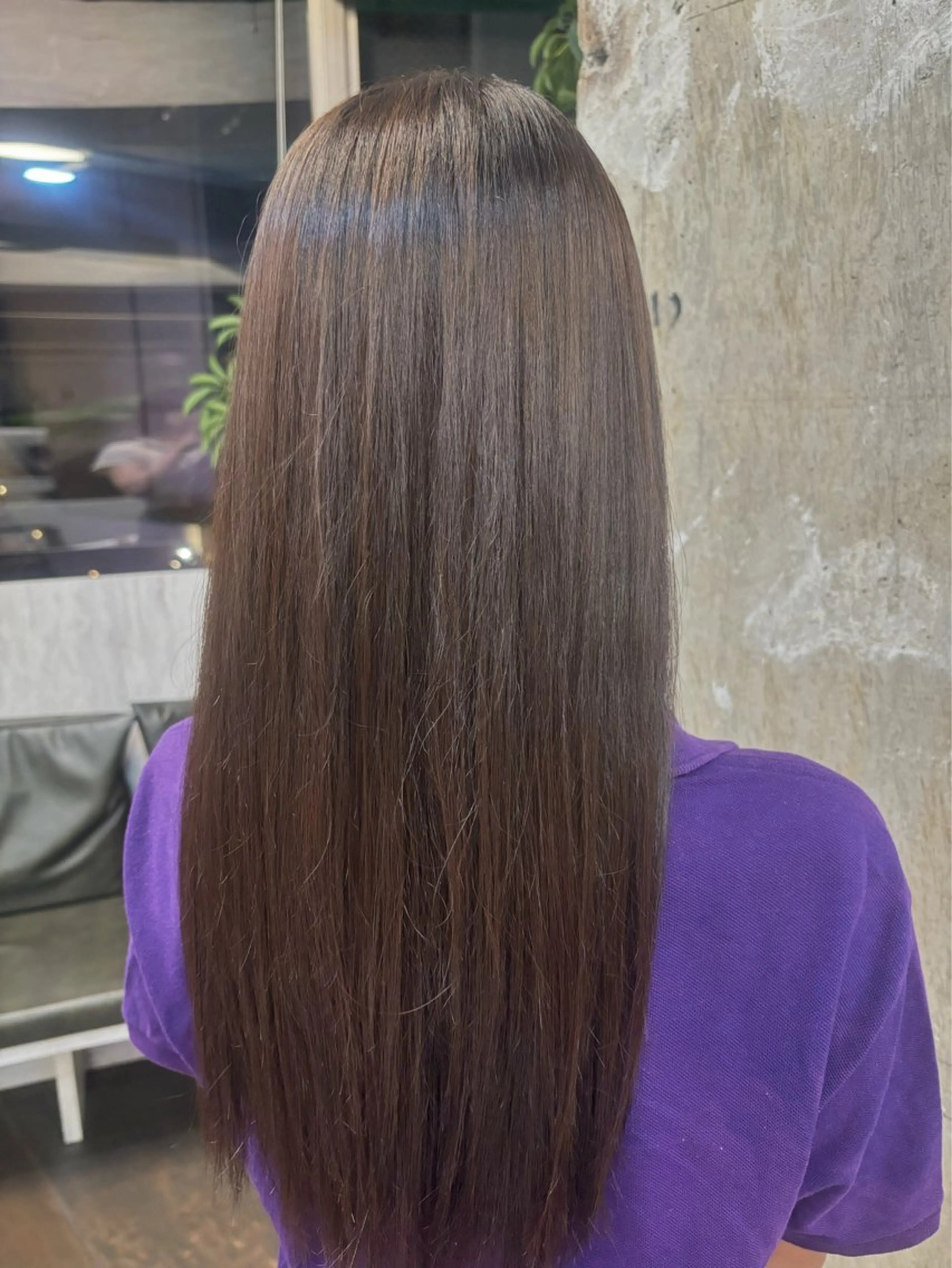 ロング パーマ ストレートパーマ パーマ 髪質改善ストレート 🫧ちひろ🫧のヘアスタイル