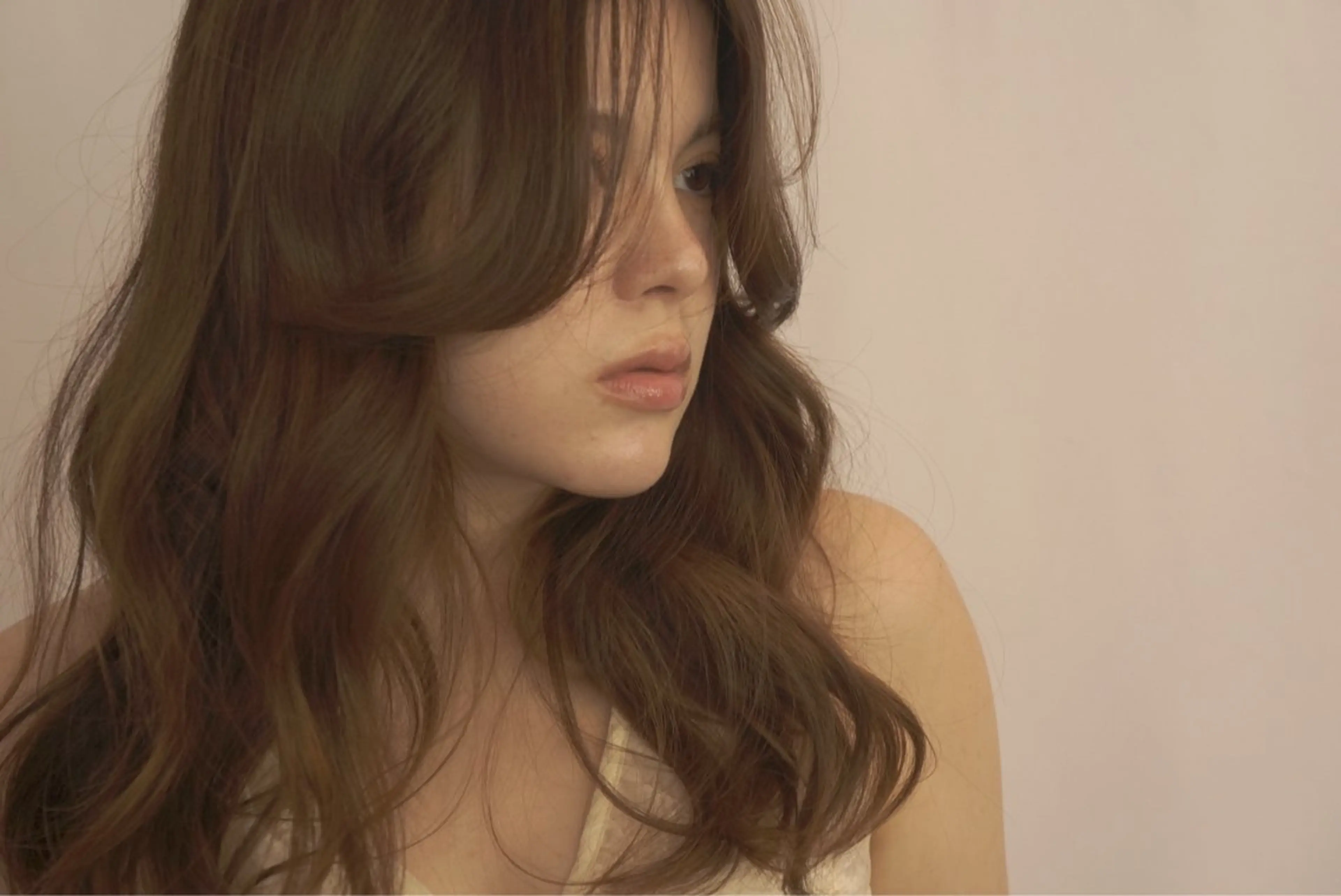 セミロング カラー ヘアアレンジ ベージュカラー TIECHEL所属・韓国ナチュラル・ ベージュ/落合夏希のヘアスタイル